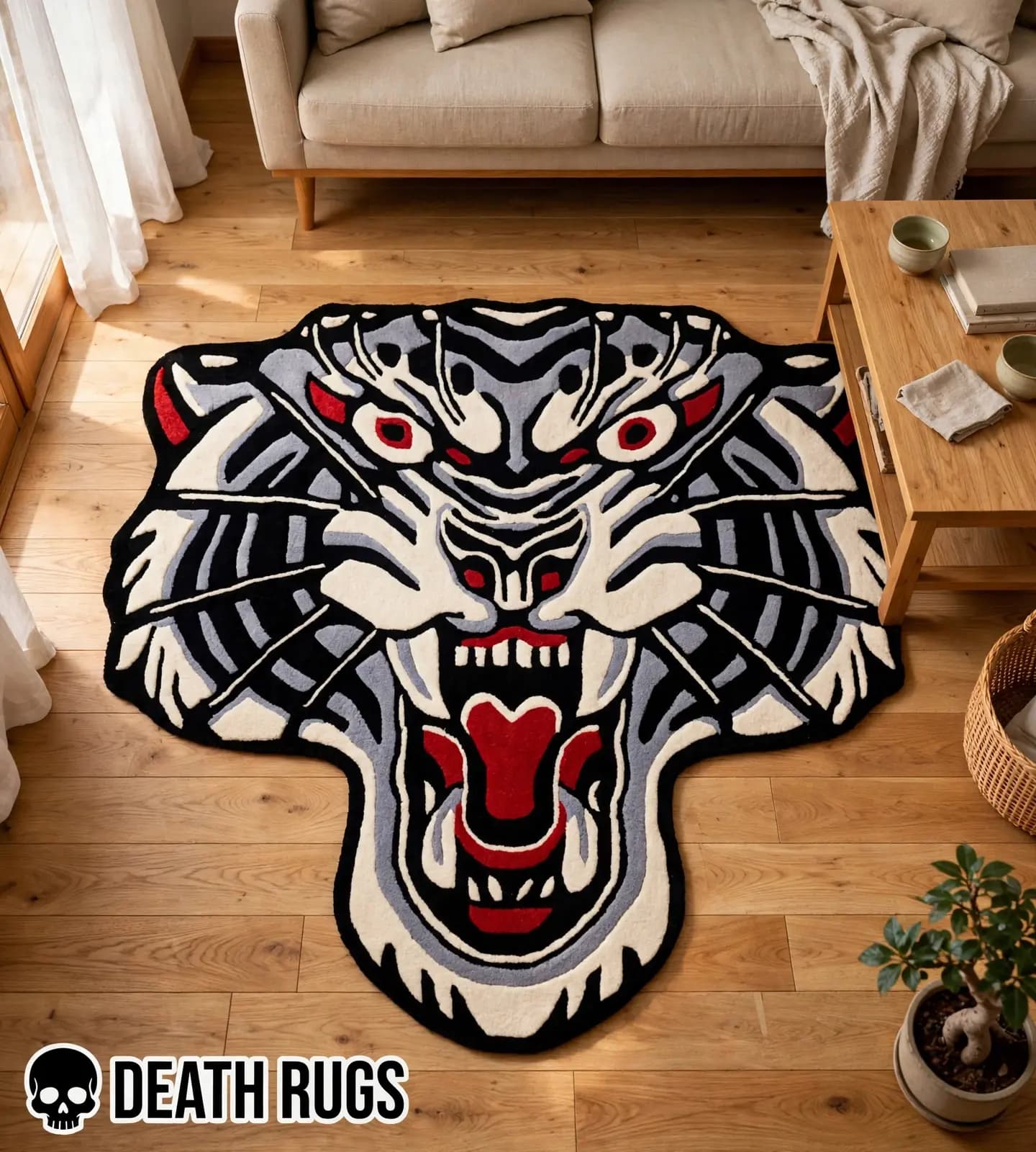 The Shadow Panther Tiger Rug thumbnail 3