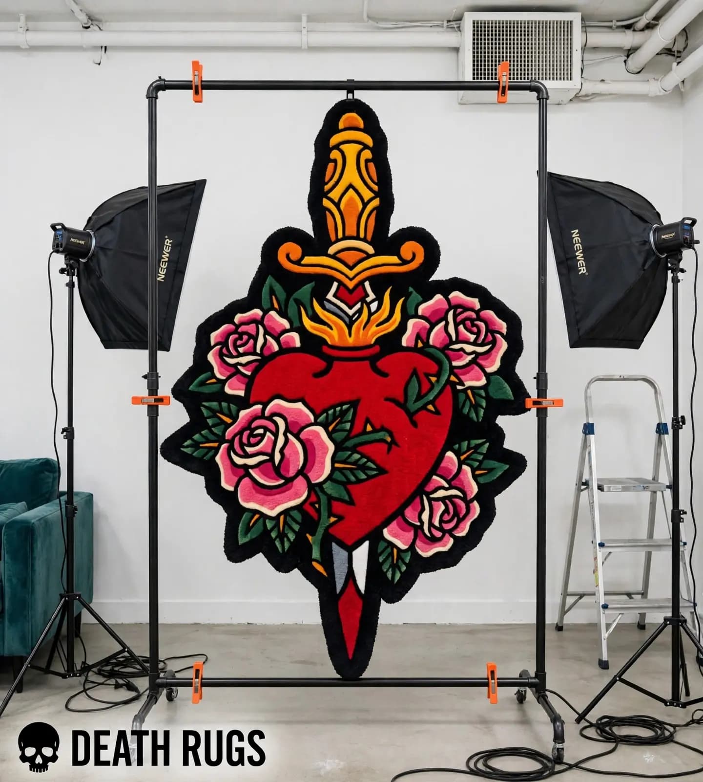 Sacred Heart & Dagger Rugs alternate