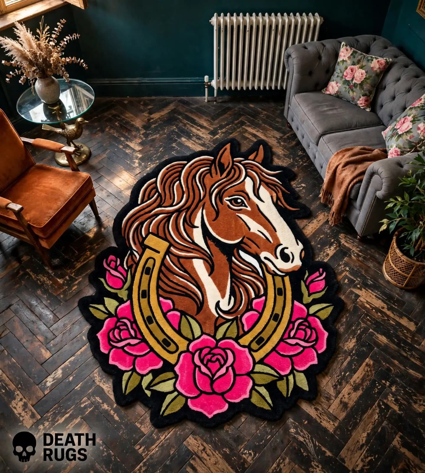 ild Stallion & Lucky Horseshoe Rugs thumbnail 6