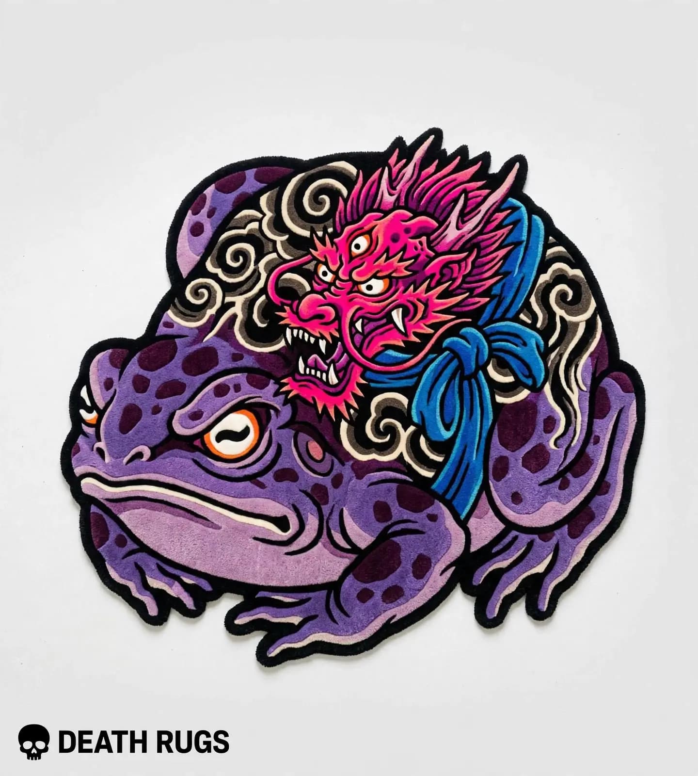 Violet Dragon Toad Rugs