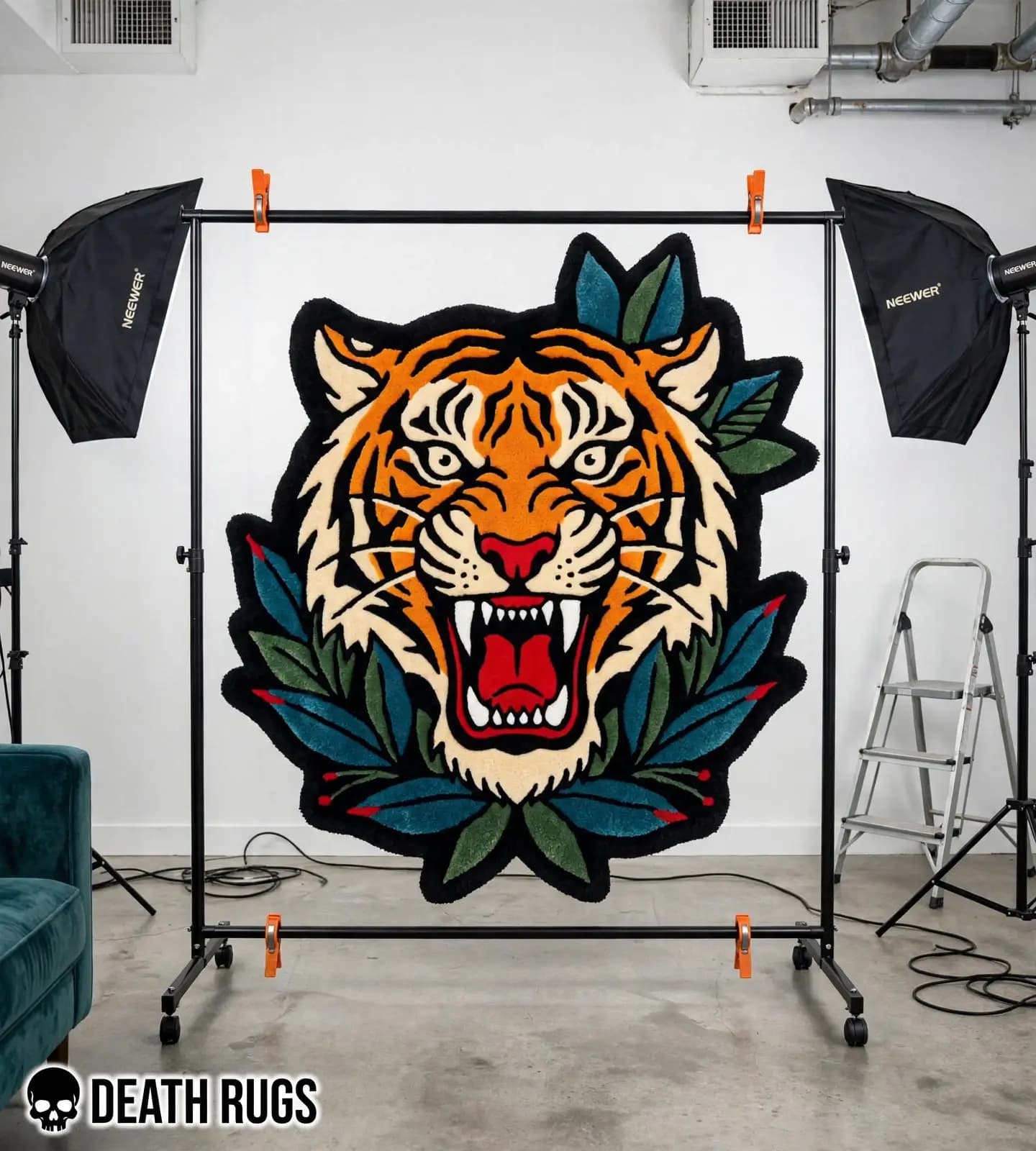 Roaring Bengal Tiger  Rugs thumbnail 3
