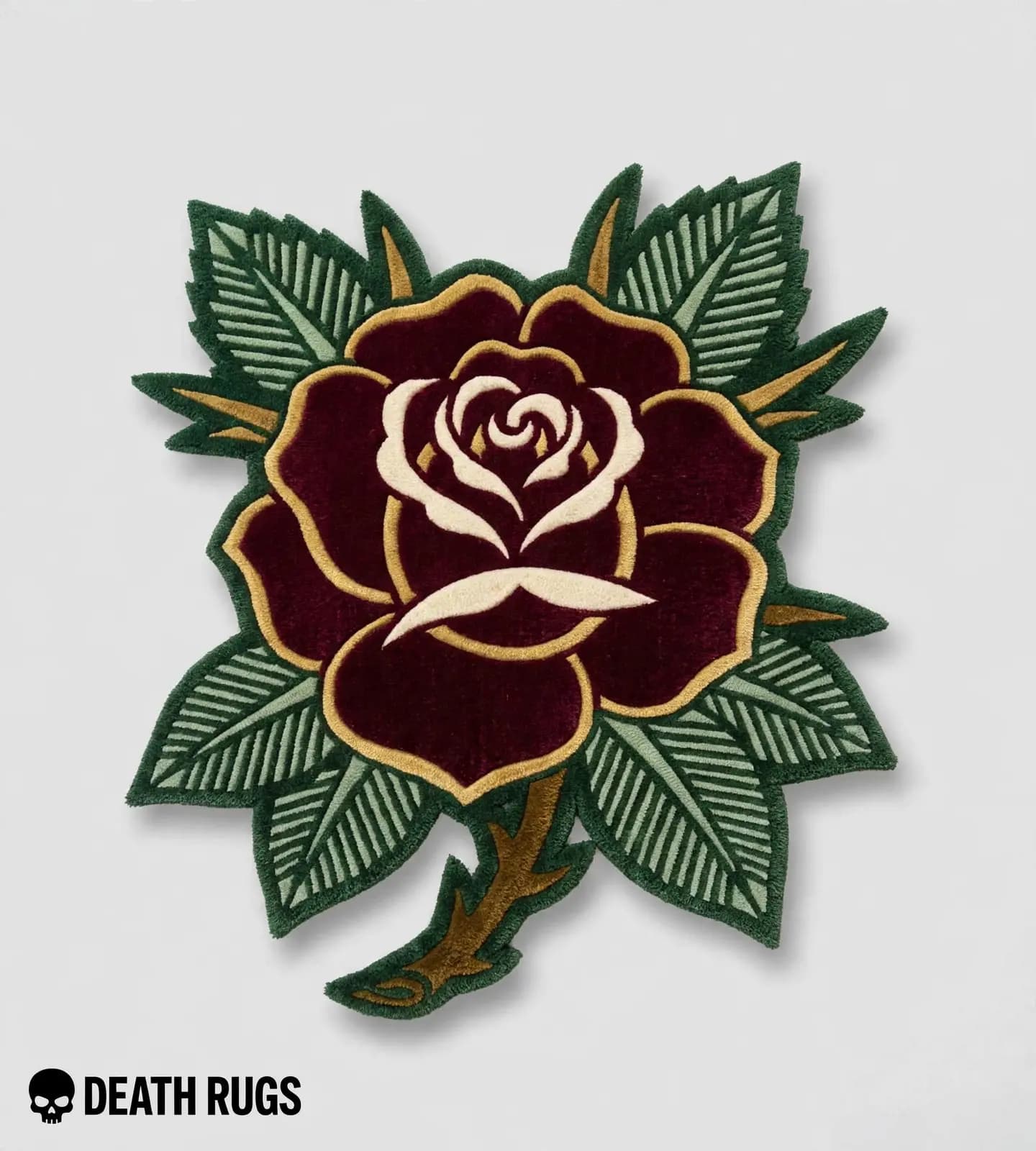 Crimson Bloom Rose Rugs