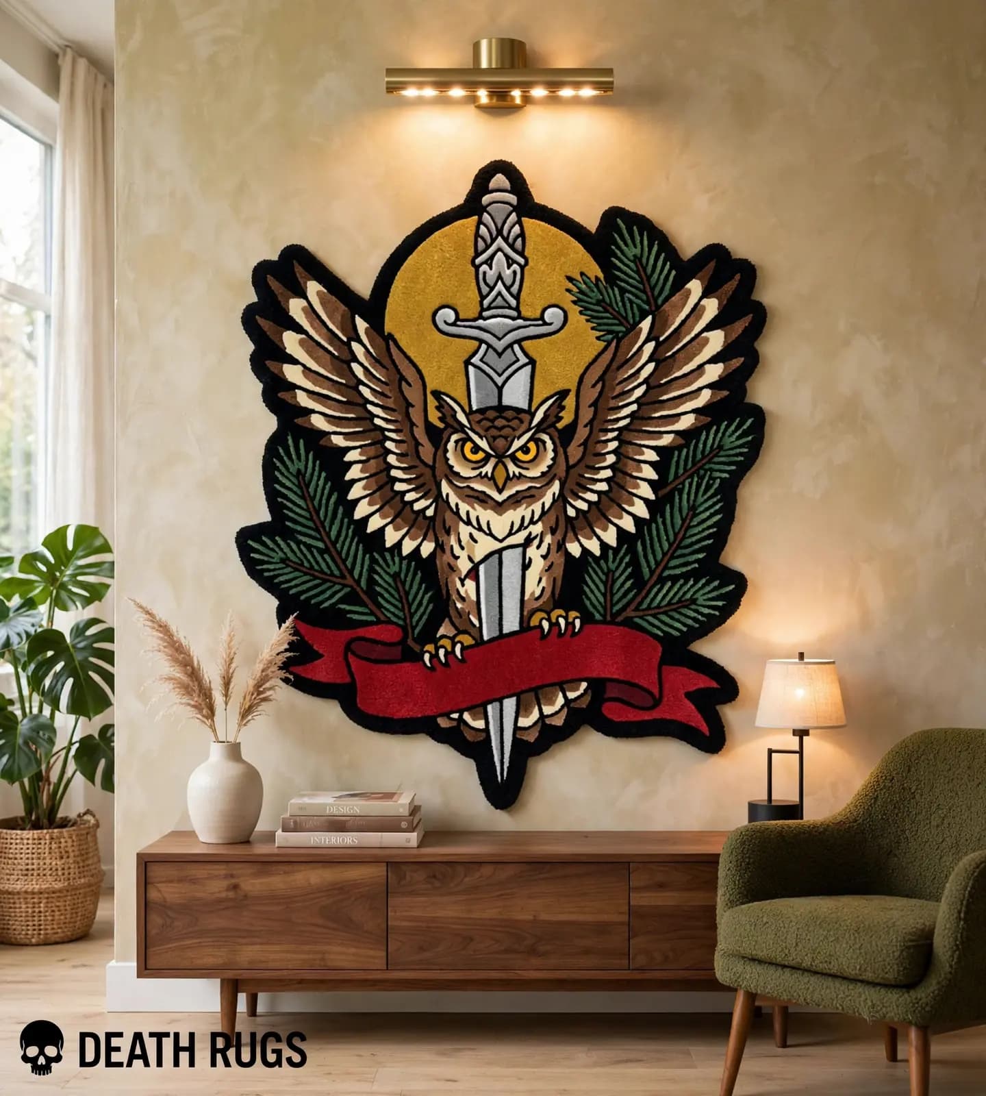 Nocturnal Owl and Dagger Rugs thumbnail 5