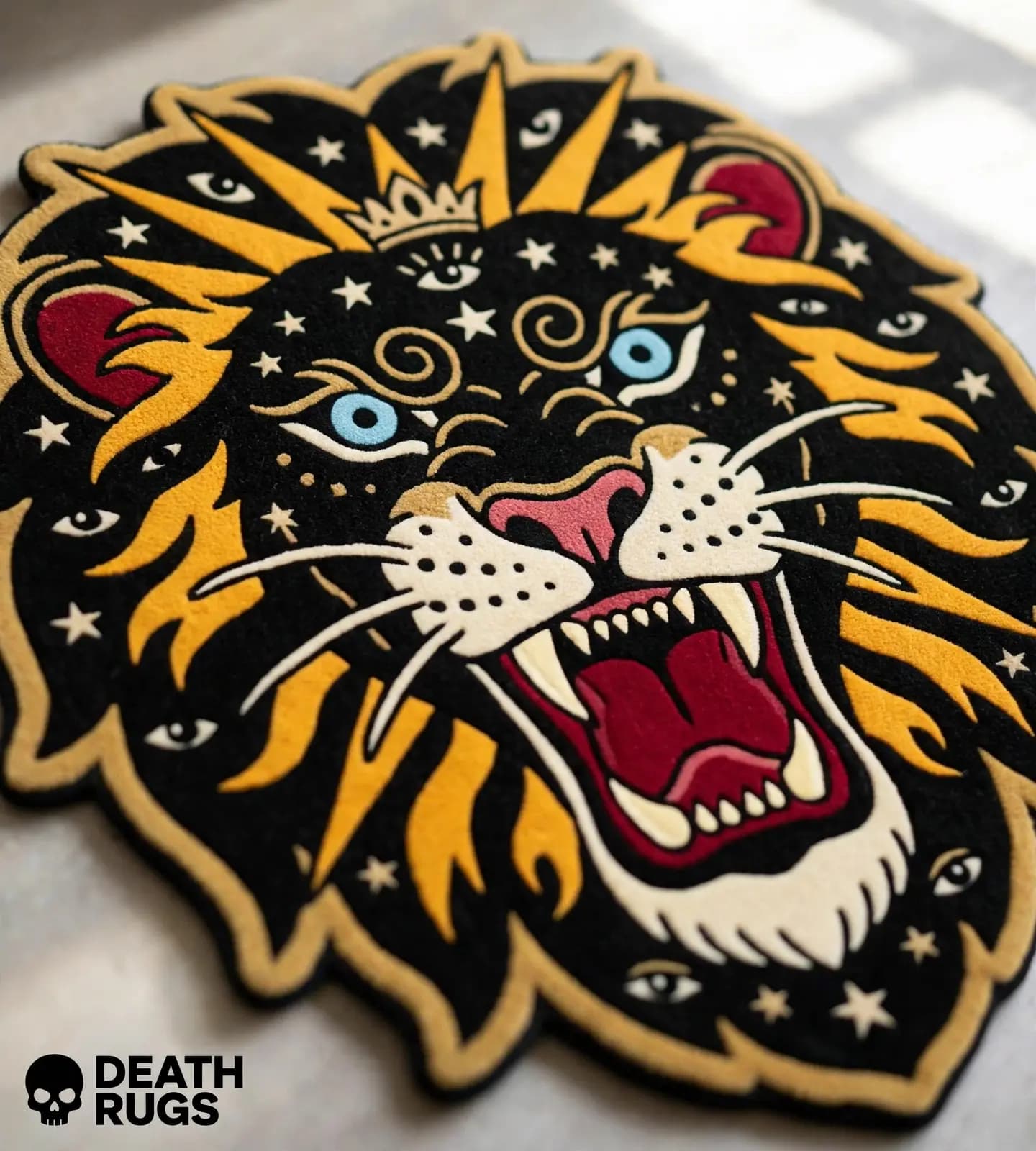 Crowned Mystic Lion Rugs thumbnail 6