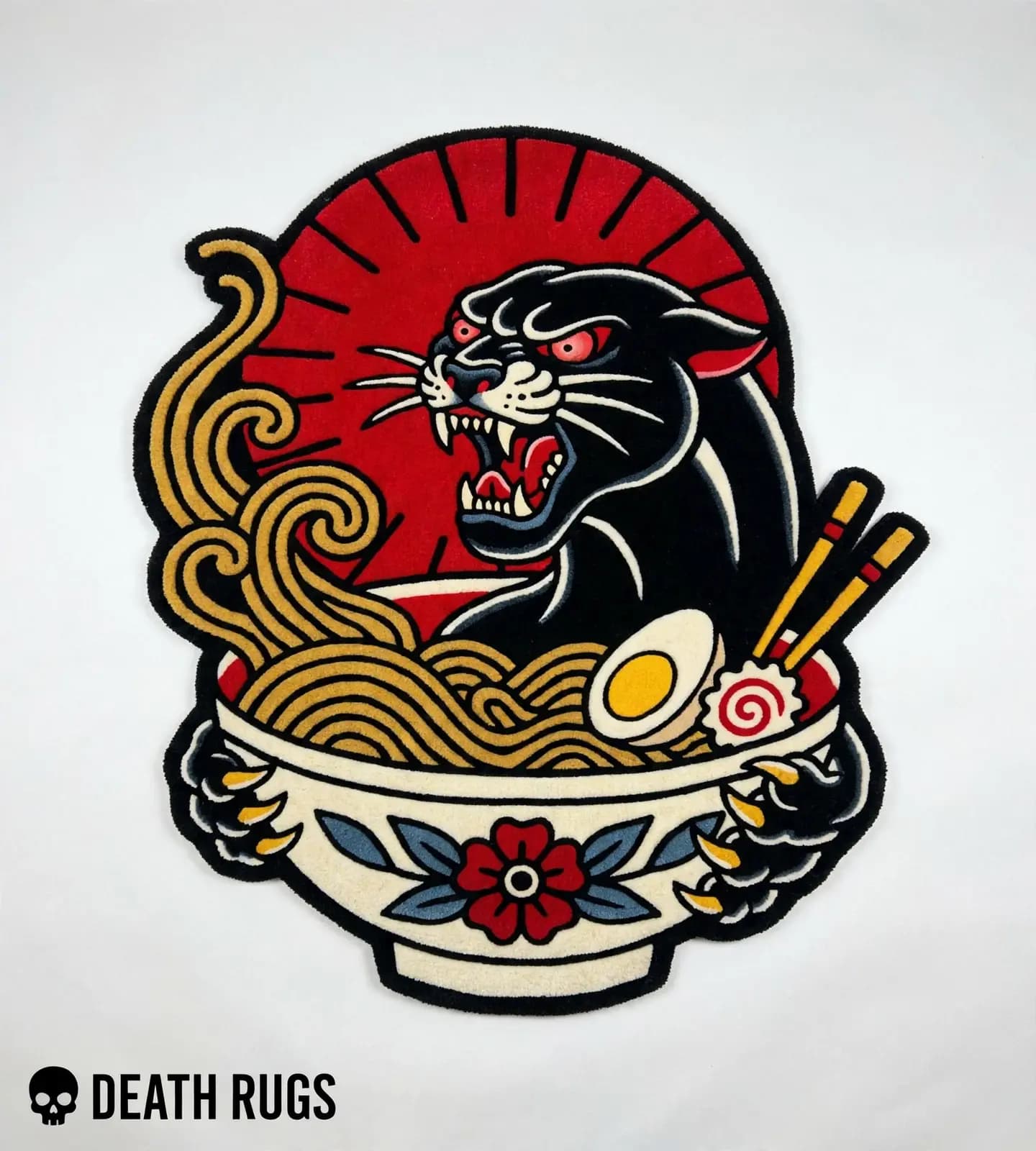 Rising Sun Ramen Panther Rugs
