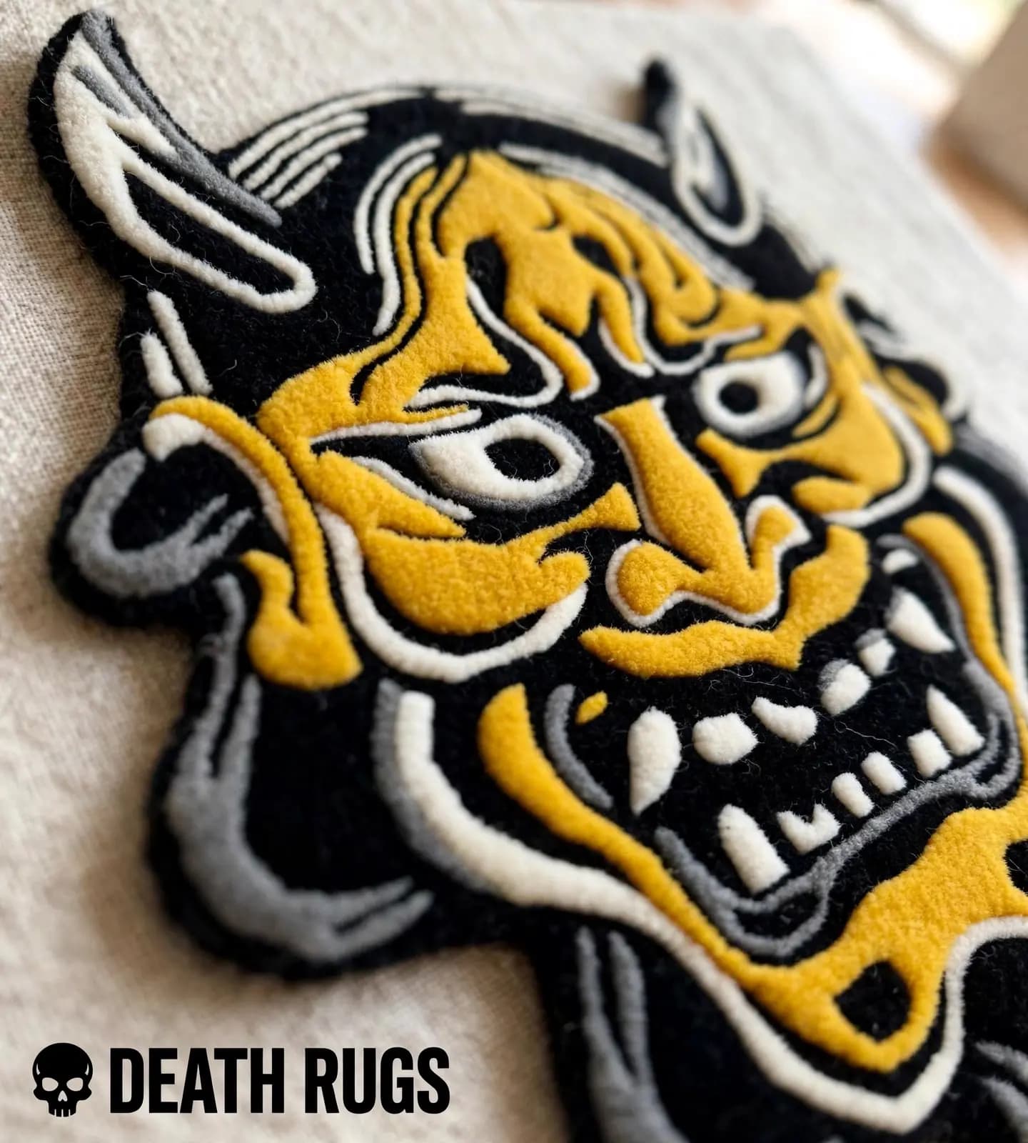 Golden Hannya Mask Rugs alternate
