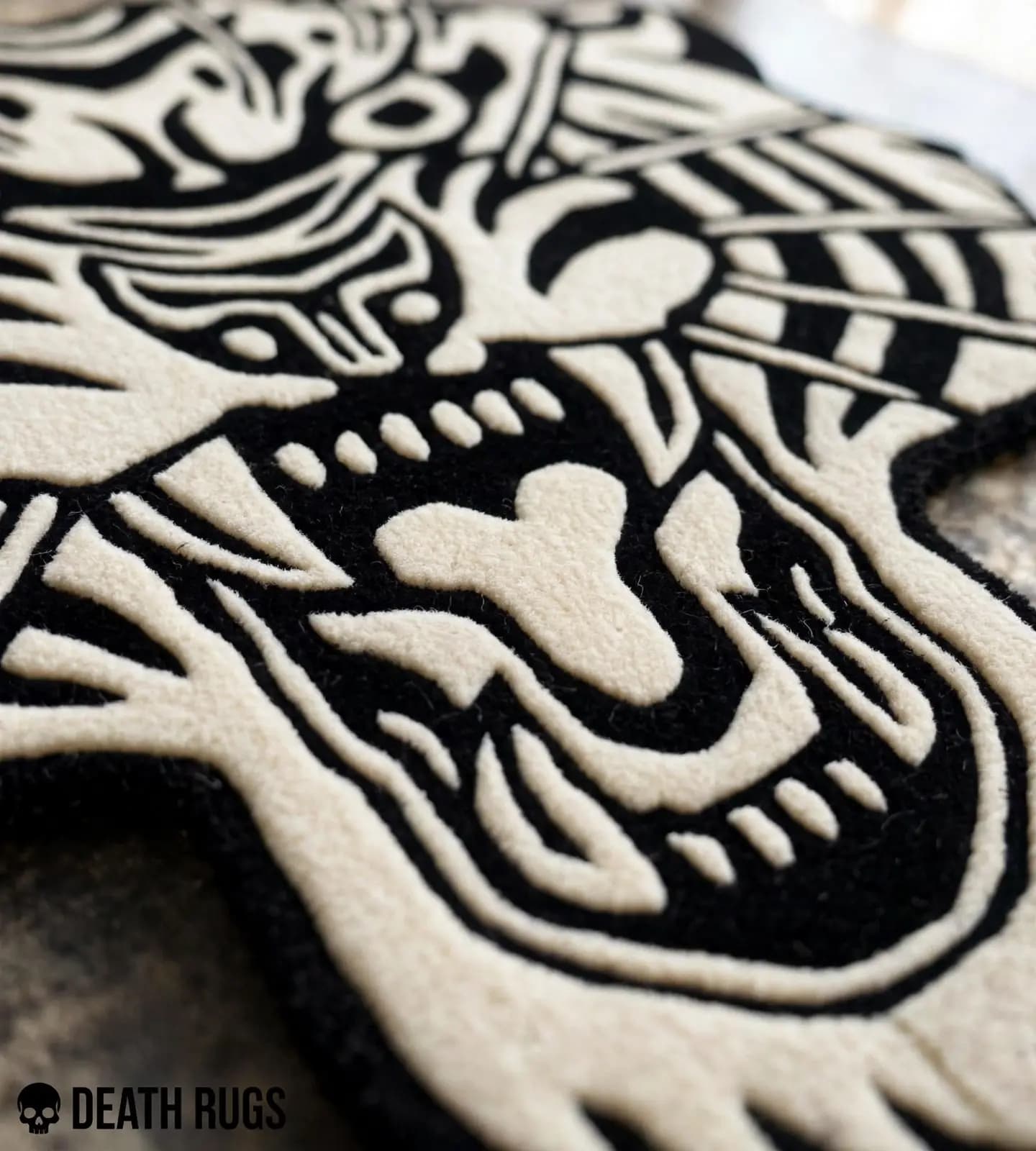 The Savage Tiger Skull Rug alternate