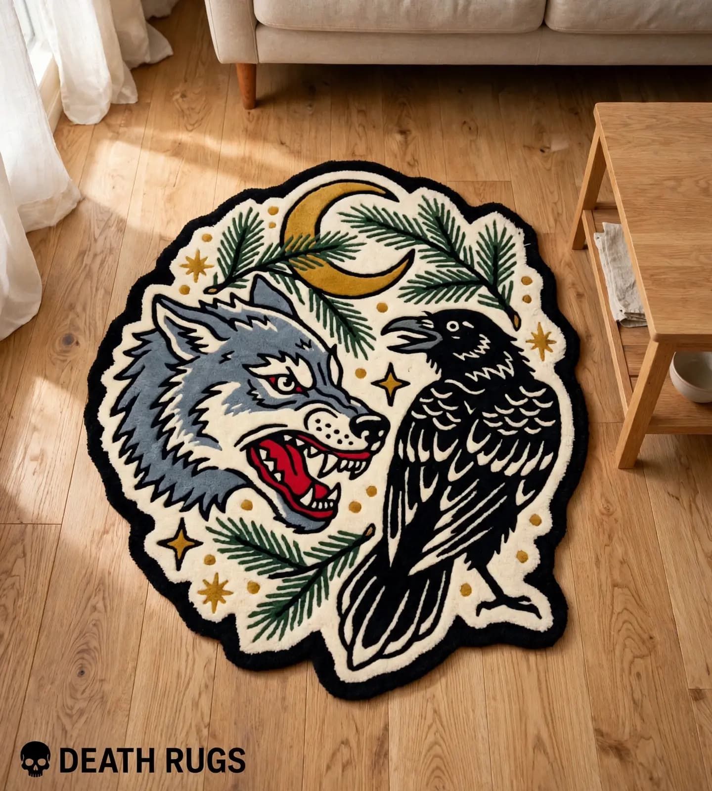 Wolf & Raven Nocturne  Rugs thumbnail 6