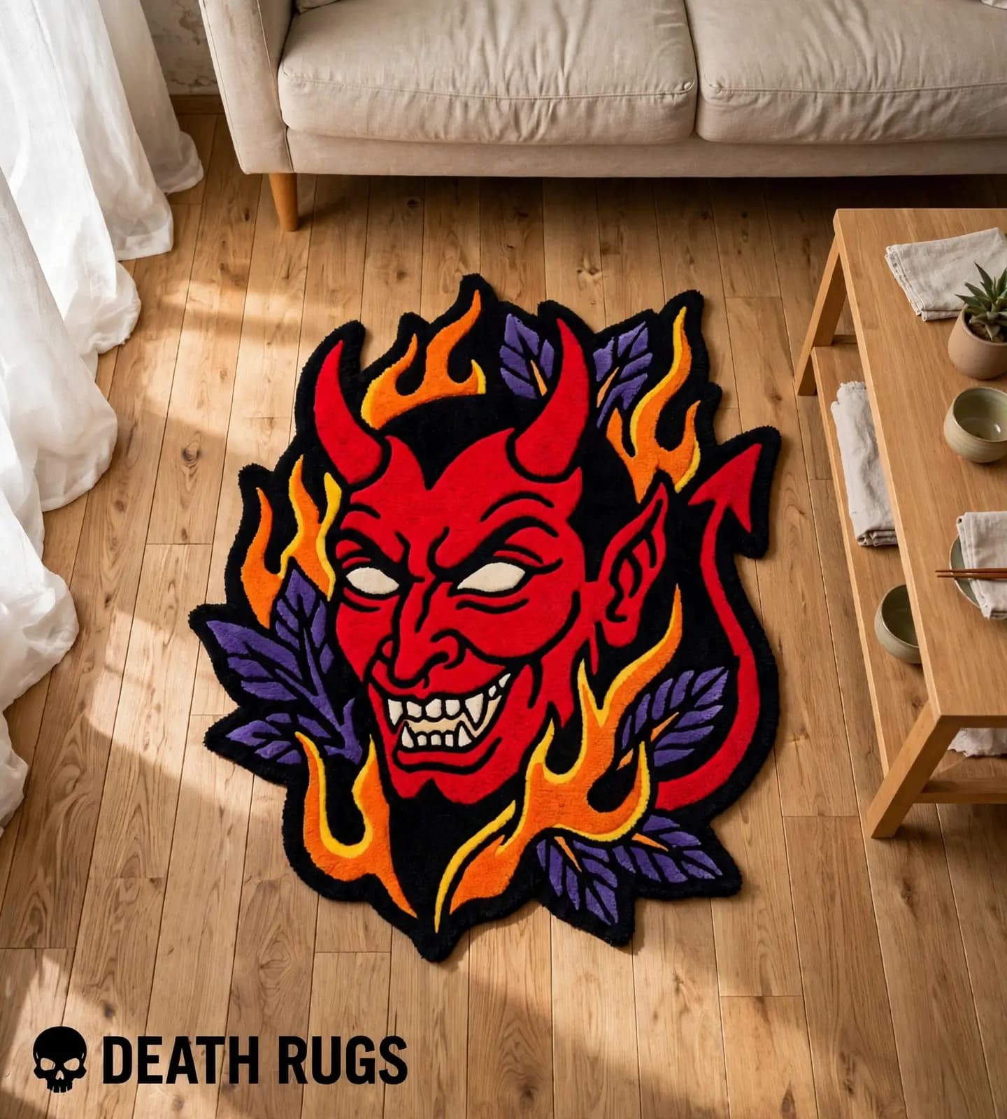 Fiery Red Devil Rugs thumbnail 4