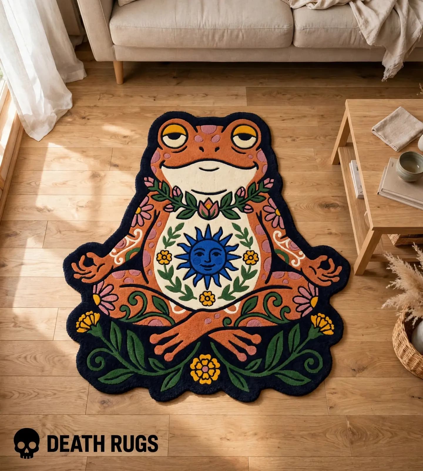 Zen Solar Frog Rugs alternate