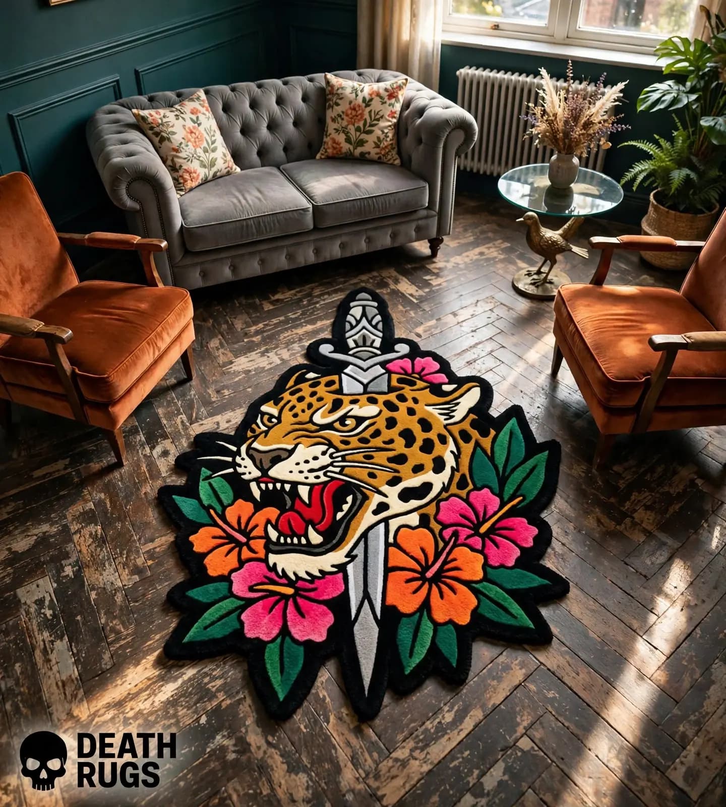 Jaguar and Dagger Rugs thumbnail 4