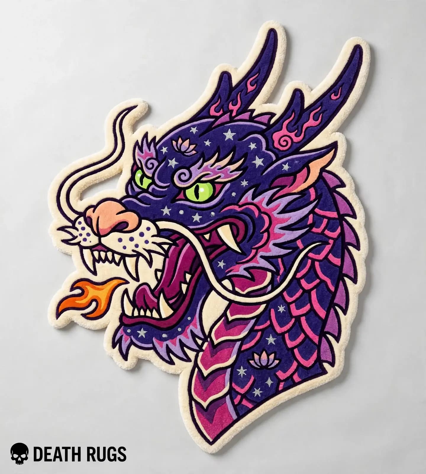 Cosmic Purple Dragon Rugs