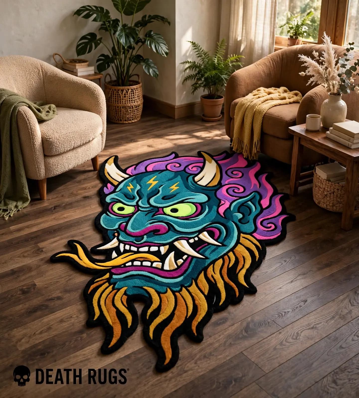 Thunder Flame Oni Rugs thumbnail 5
