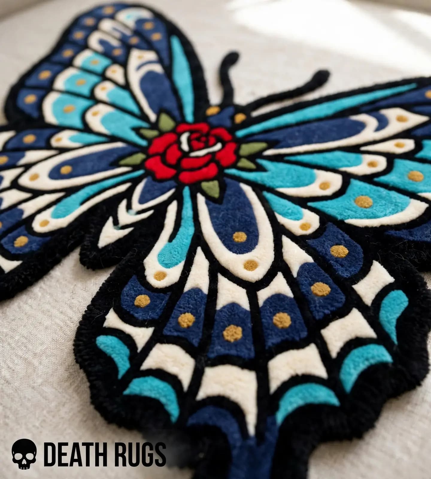 Rose Monarch Butterfly Rugs thumbnail 8