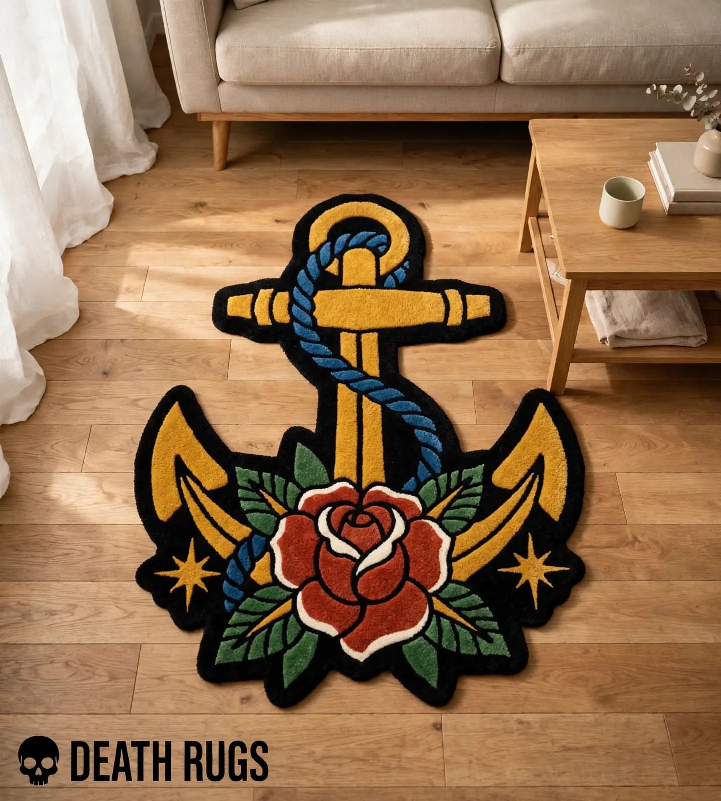 Anchor Rose Rope Rugs alternate