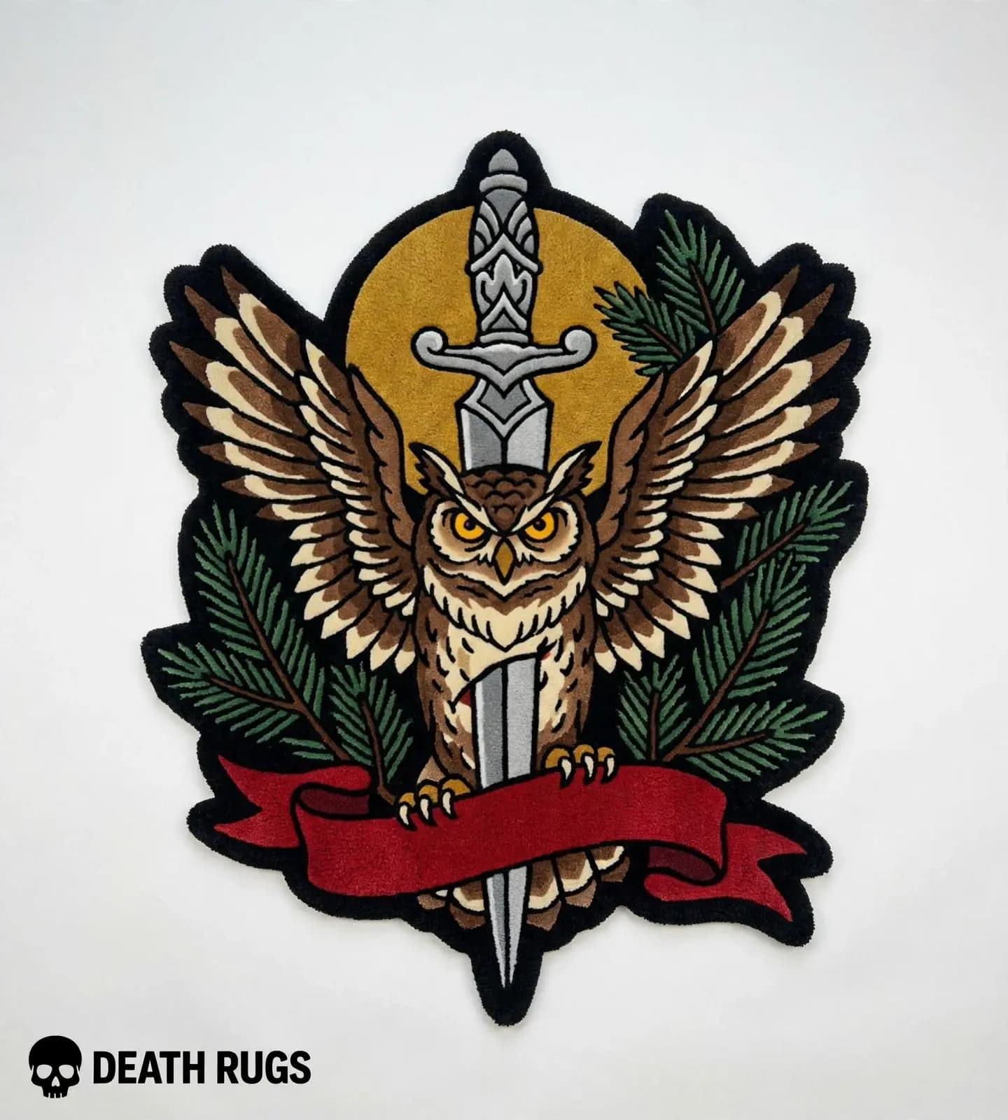 Nocturnal Owl and Dagger Rugs