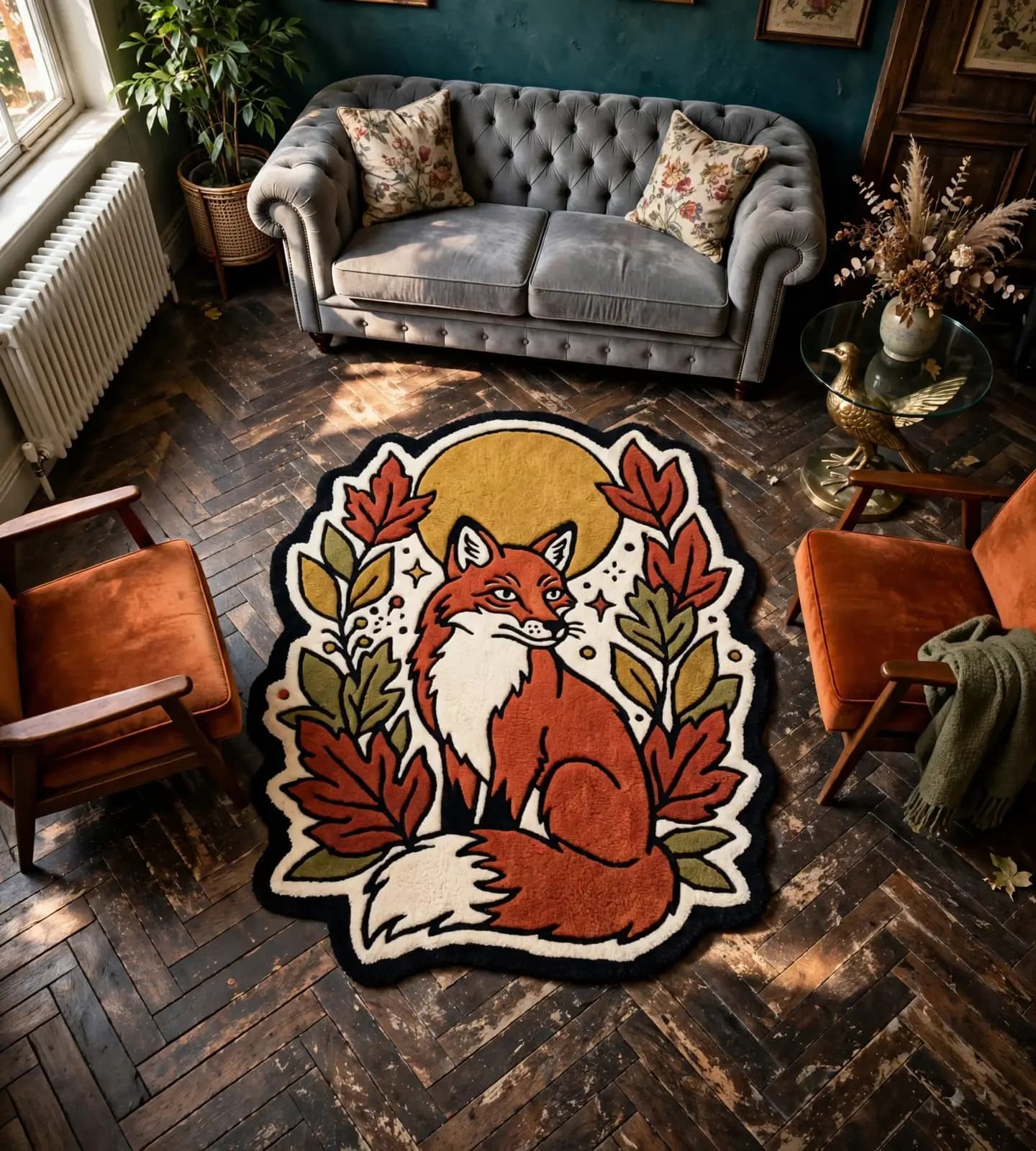 Autumn Fox & Golden Moon Rugs thumbnail 7