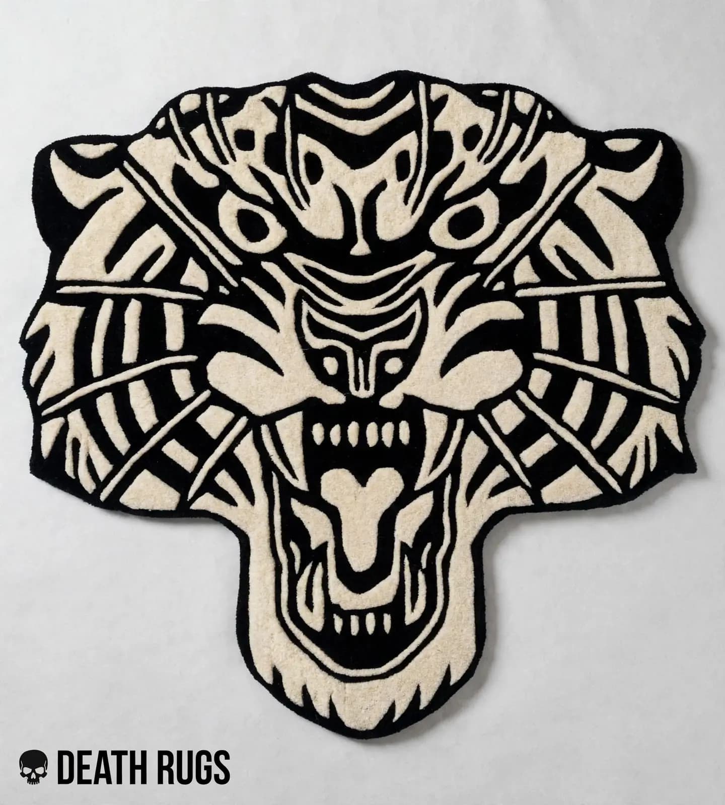 The Savage Tiger Skull Rug
