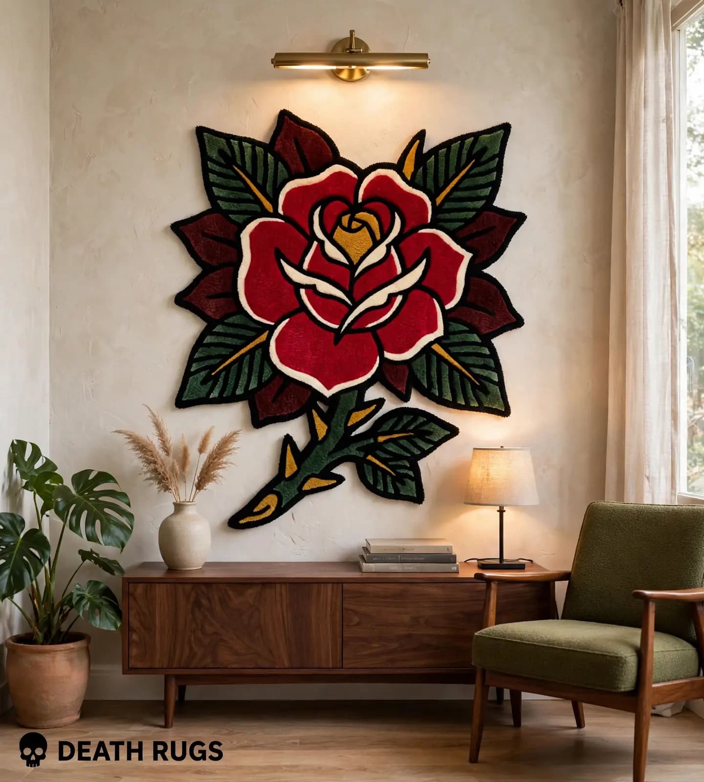 Thorn Vine Rose Rugs thumbnail 3
