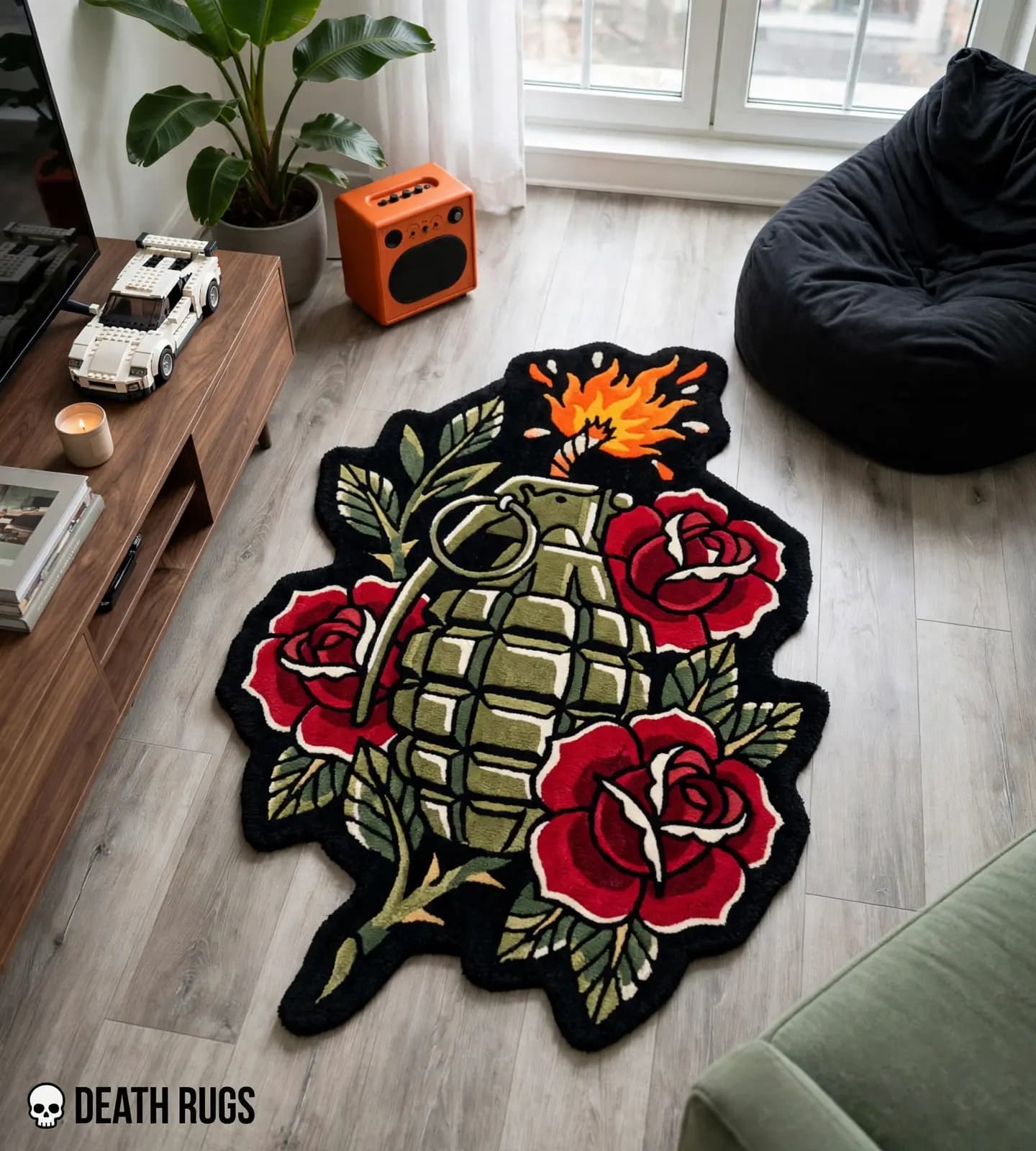 Grenade & Crimson Roses Rugs thumbnail 4