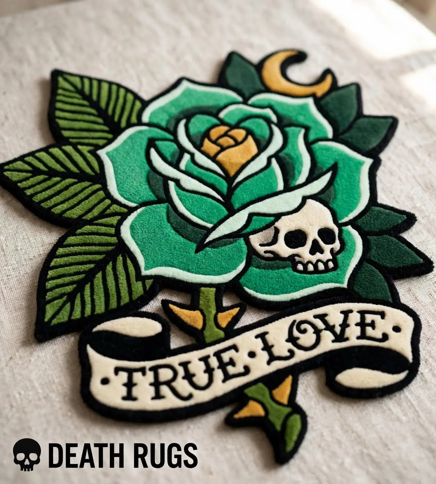 Neon Serpent Rose Rugs alternate