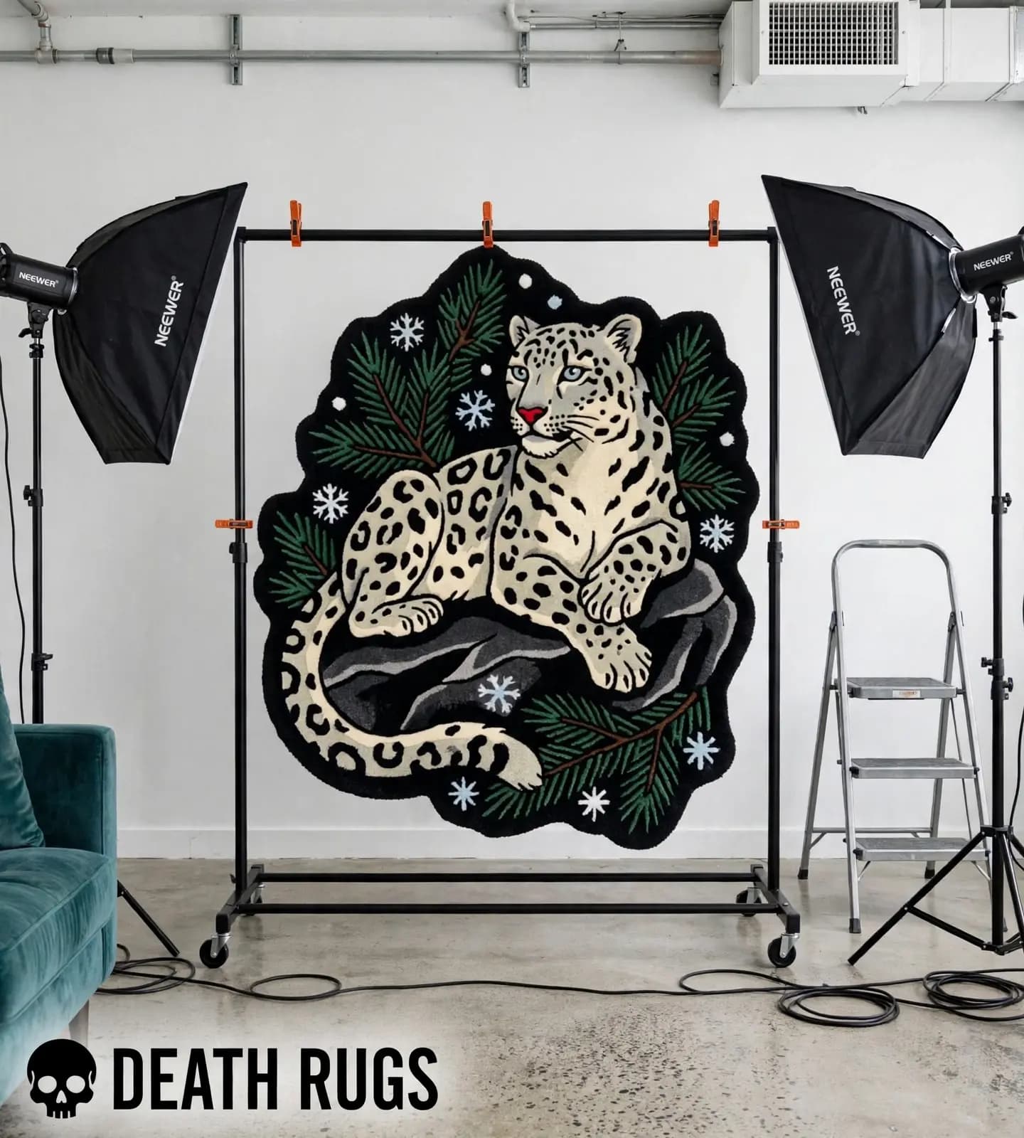 Alpine Snow Leopard Rugs alternate