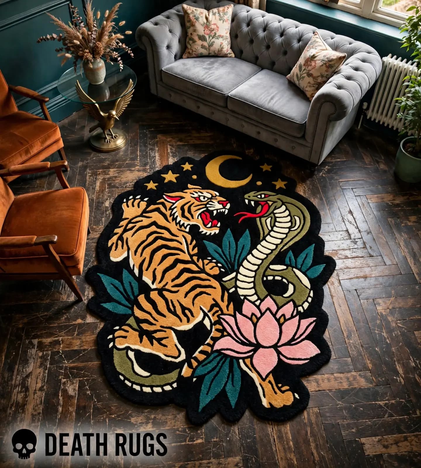 Tiger and Serpent Duel Rugs thumbnail 5