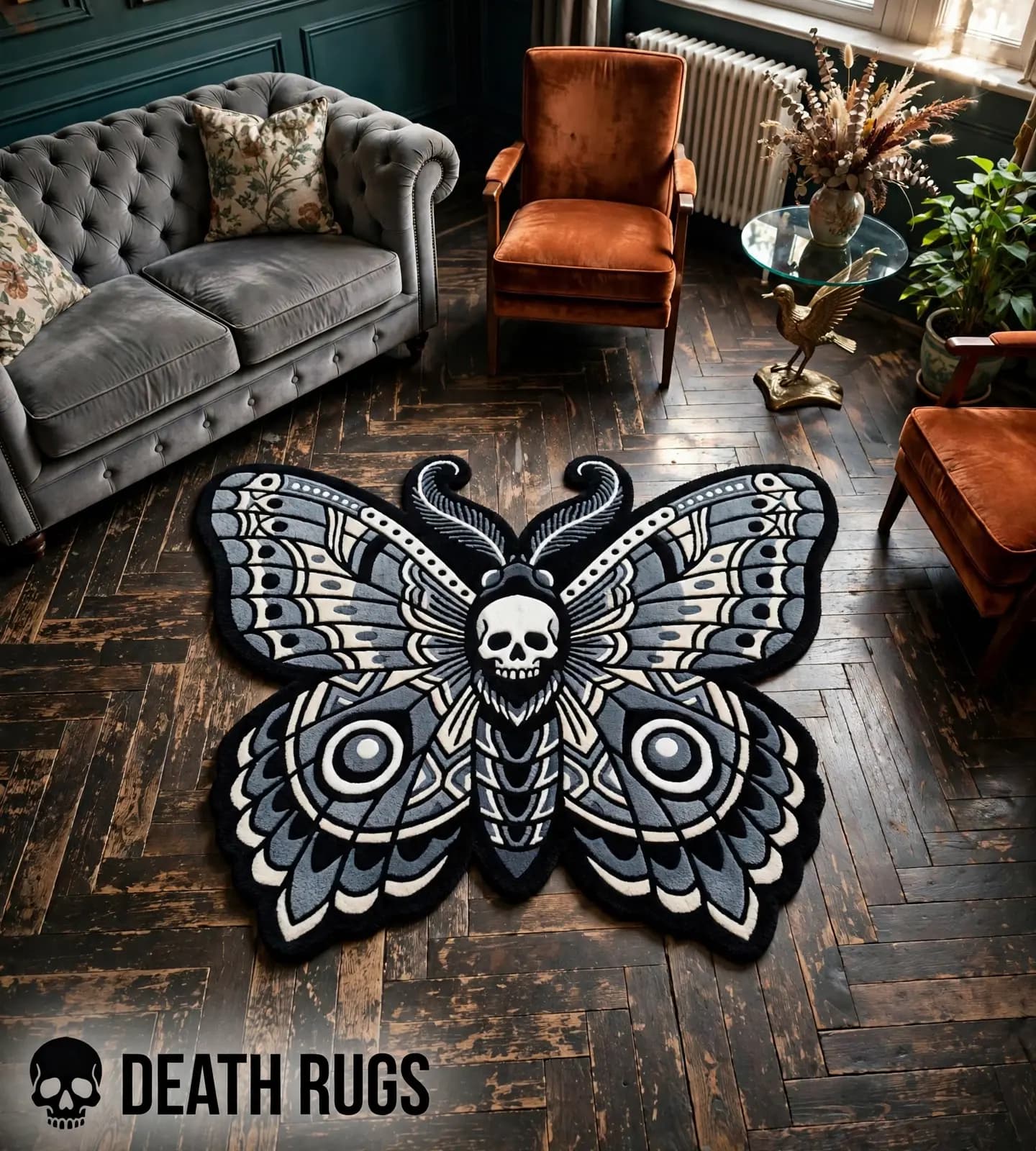 Death Head Moth Rugs thumbnail 4