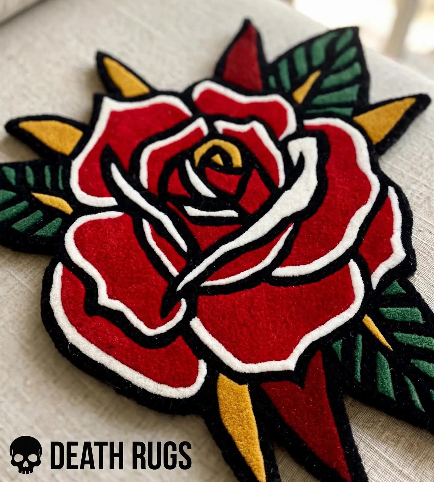 Crimson Thorn Rose Rugs alternate