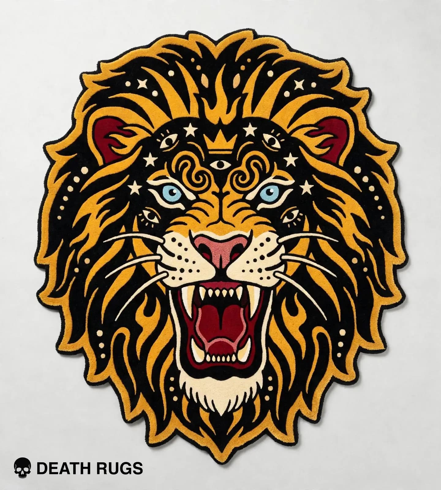 Golden Mane Mystic Lion Rugs