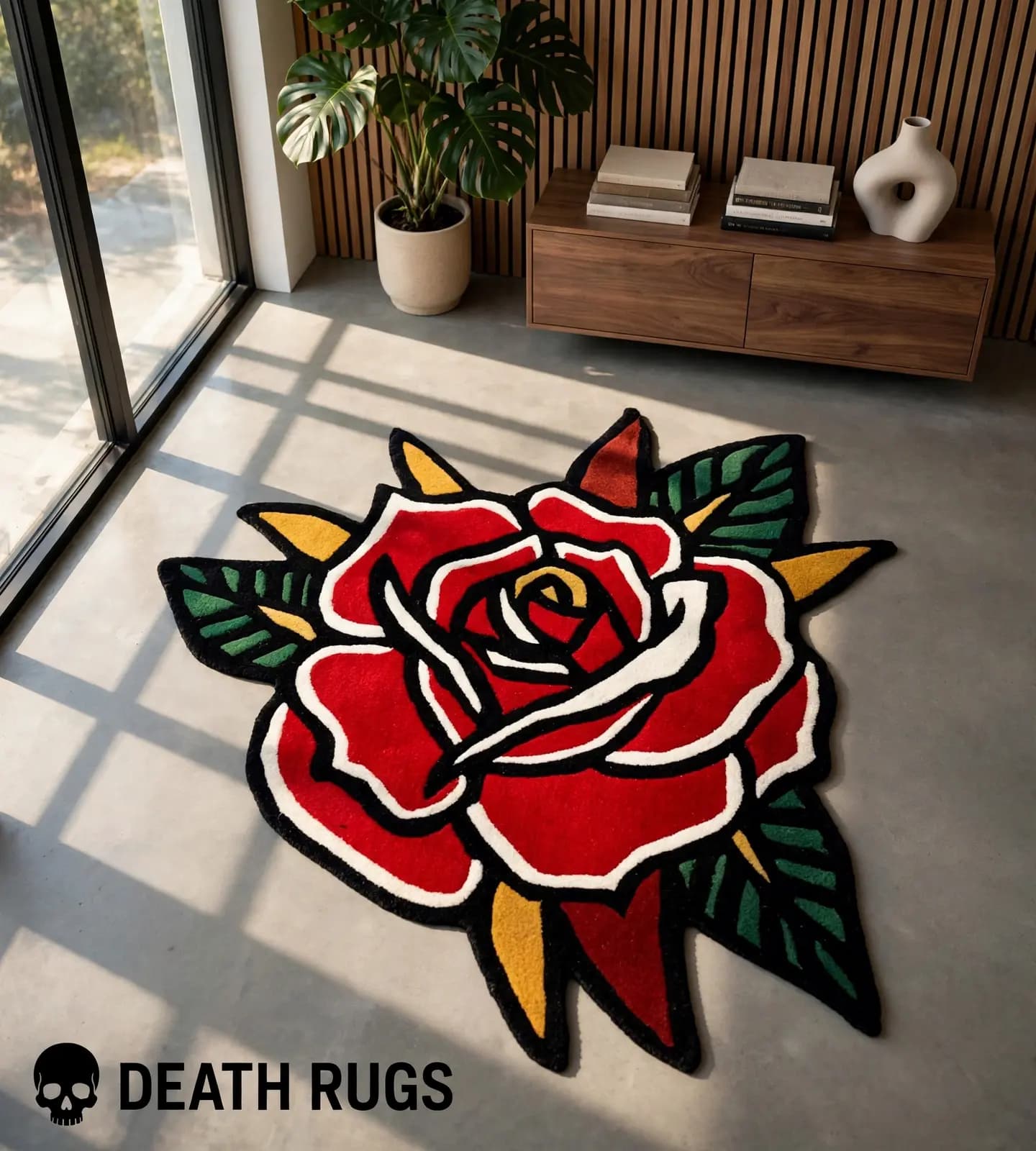 Crimson Thorn Rose Rugs thumbnail 5