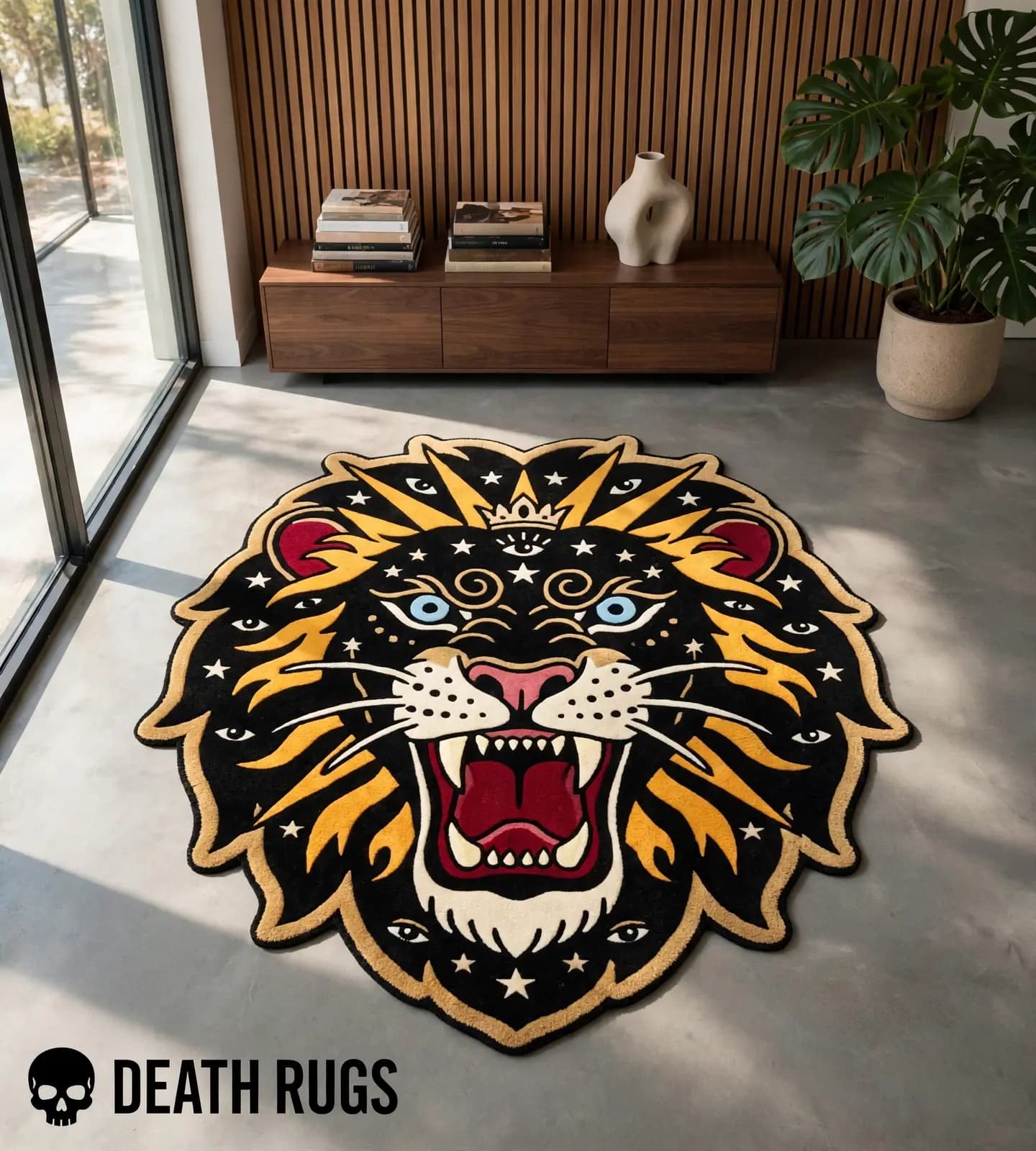 Crowned Mystic Lion Rugs thumbnail 8