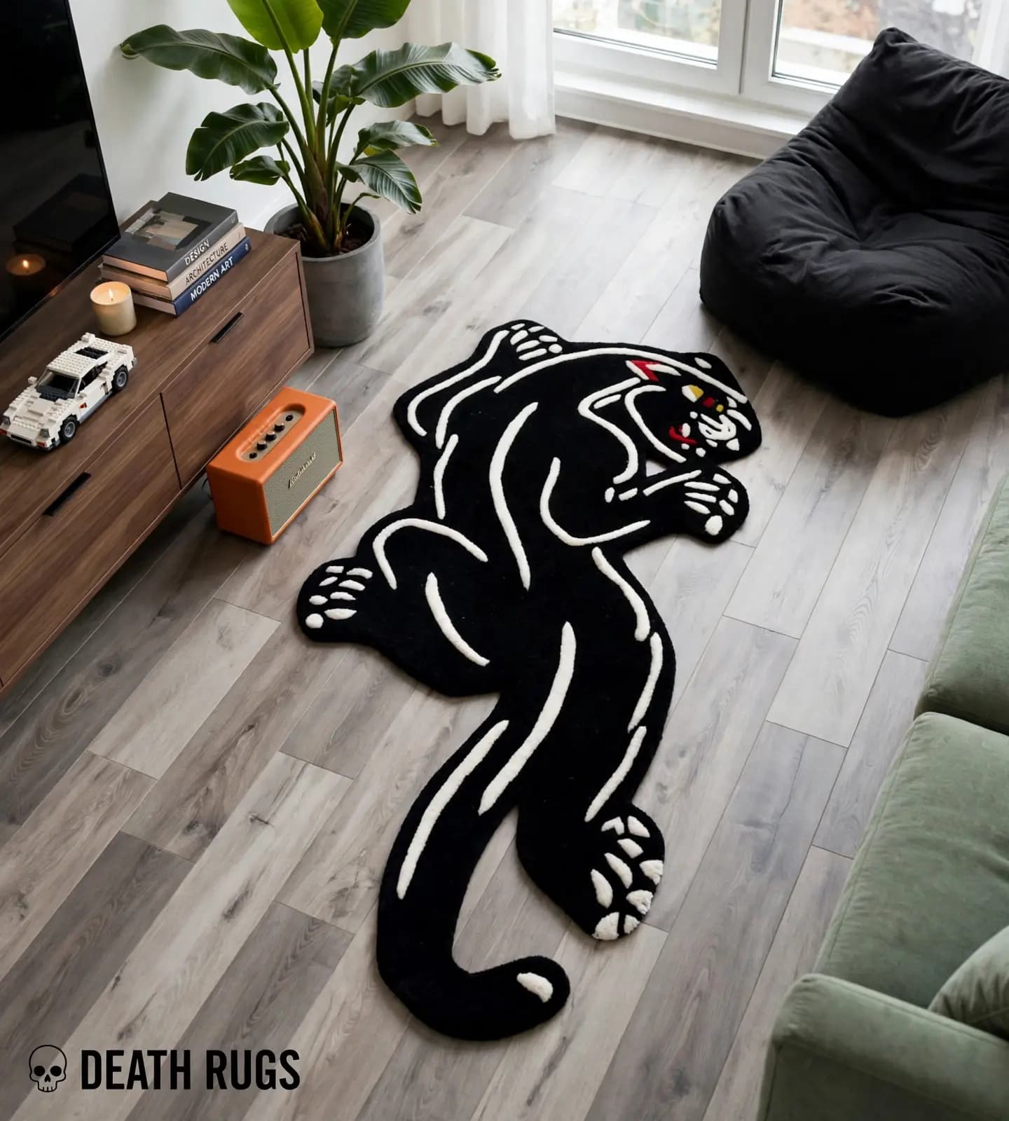 Crawling Black Panther Rugs alternate