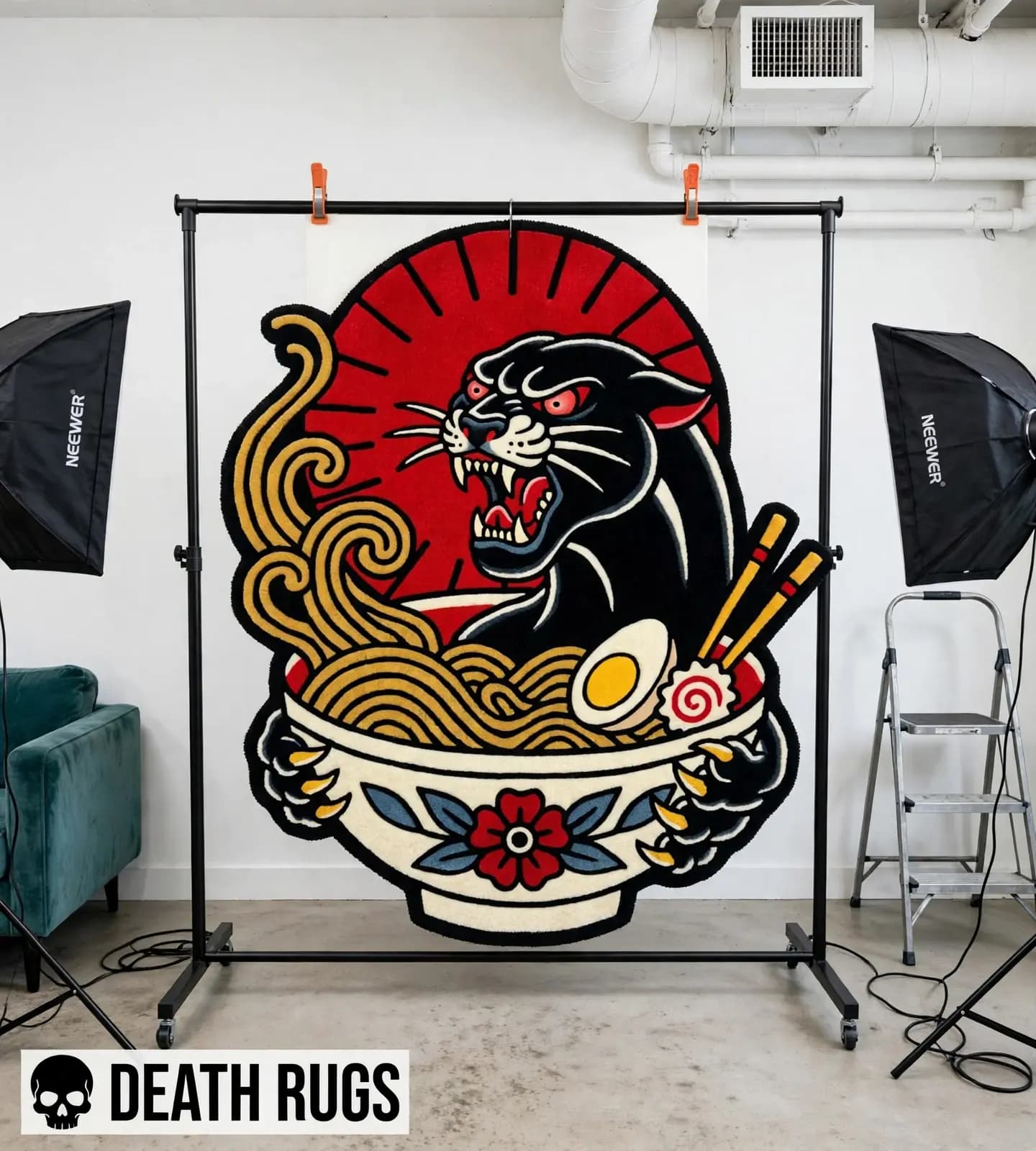 Rising Sun Ramen Panther Rugs thumbnail 3