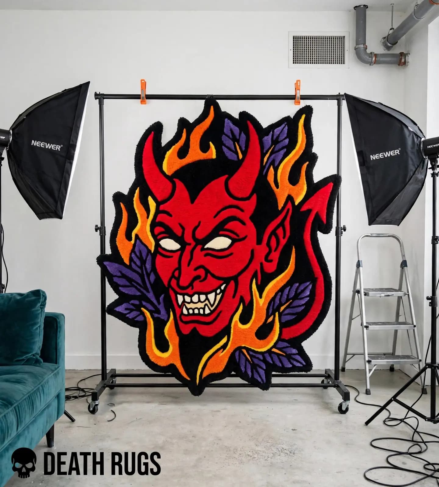 Fiery Red Devil Rugs thumbnail 3