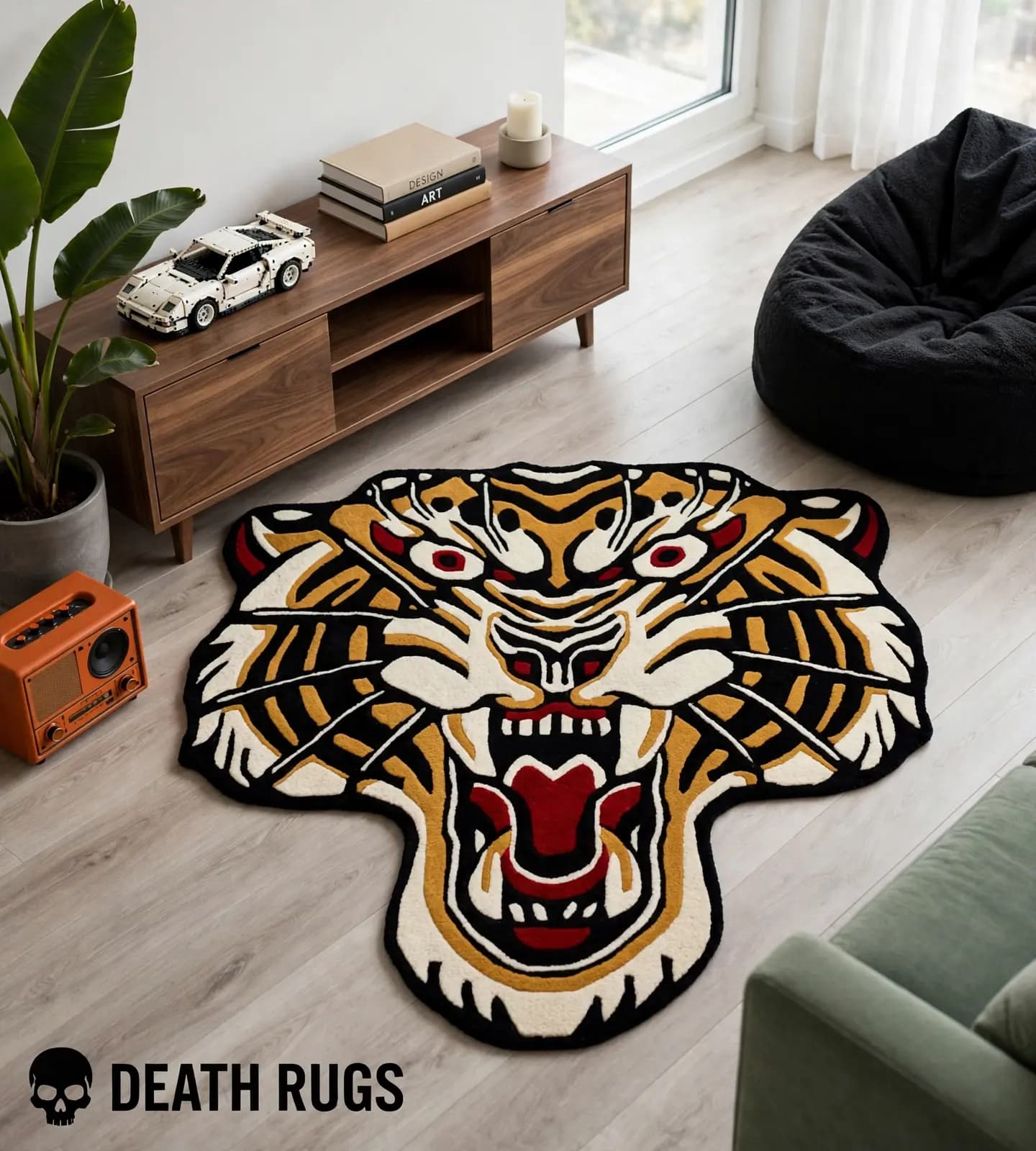 Golden Roar Tiger Rug alternate