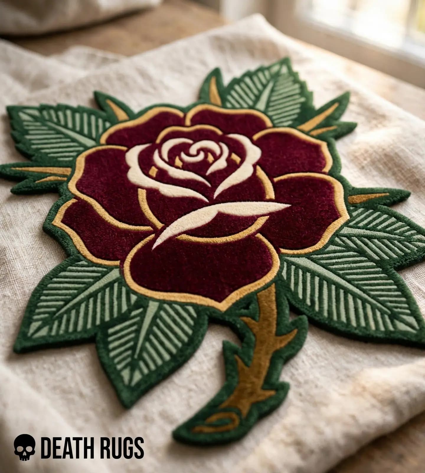 Crimson Bloom Rose Rugs thumbnail 3