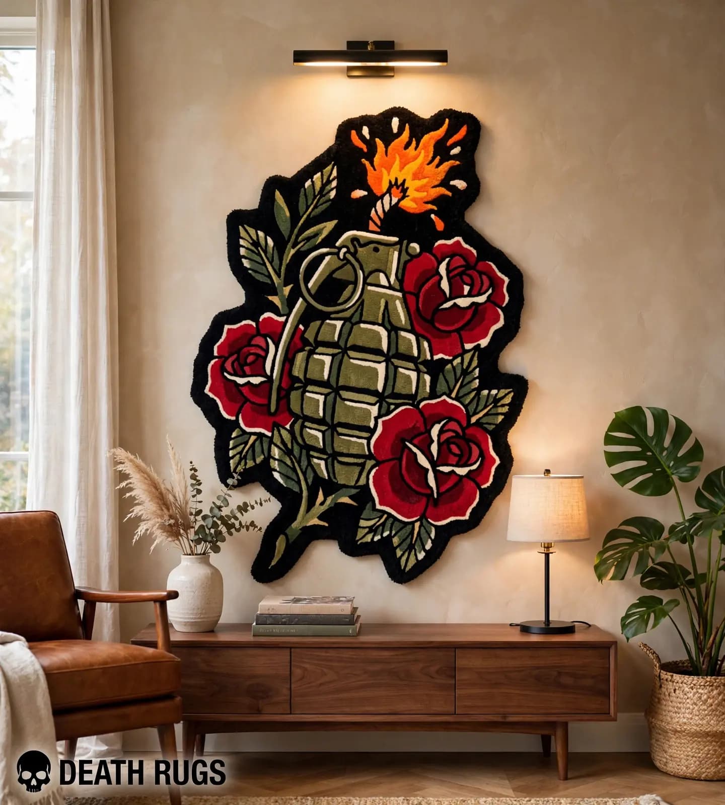 Grenade & Crimson Roses Rugs thumbnail 3