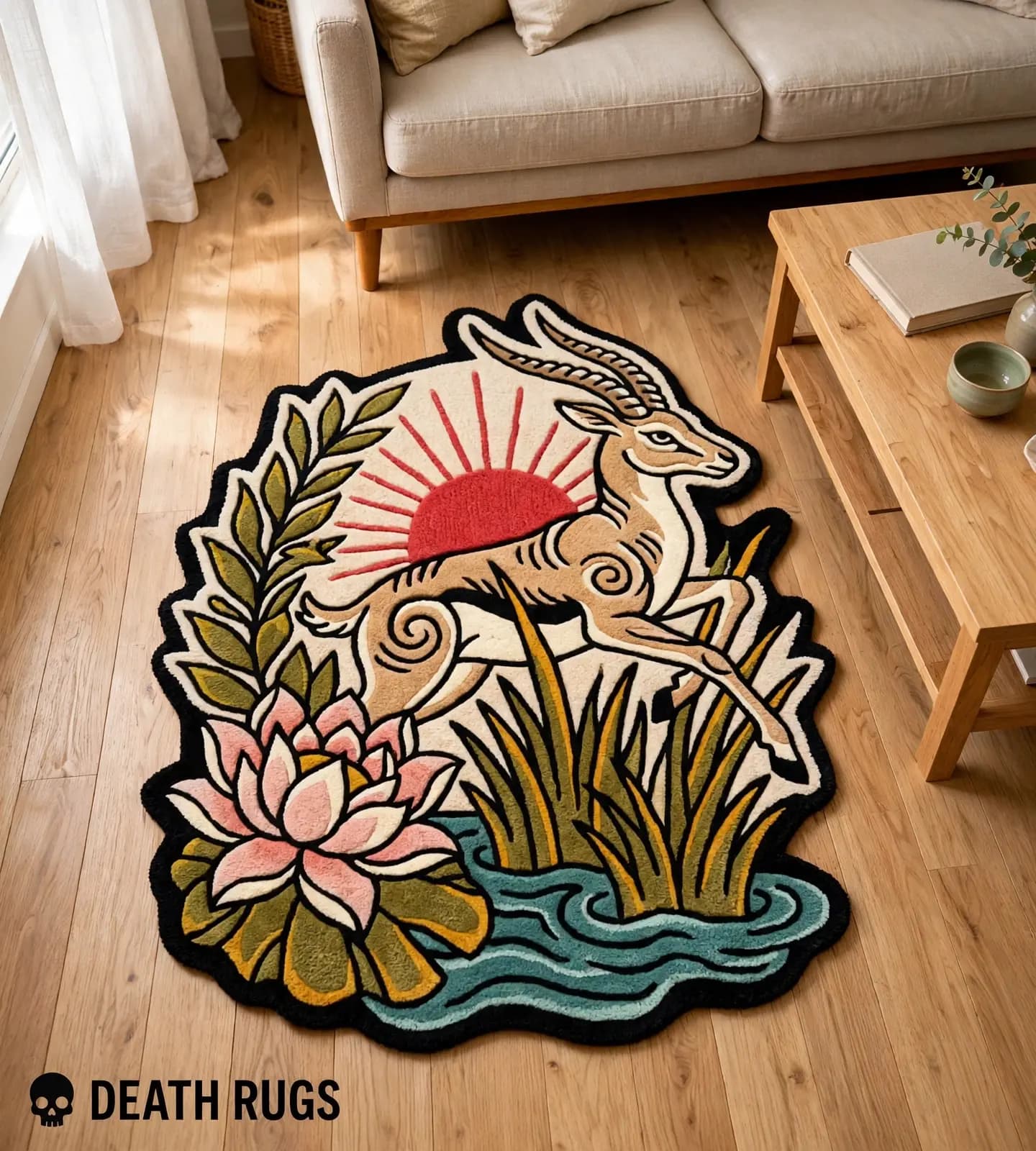 Rising Sun Gazelle Rugs alternate