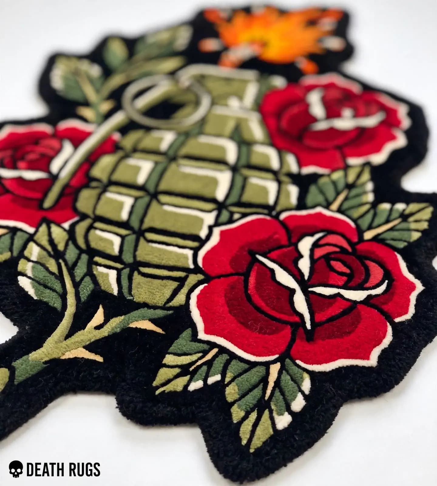 Grenade & Crimson Roses Rugs thumbnail 5