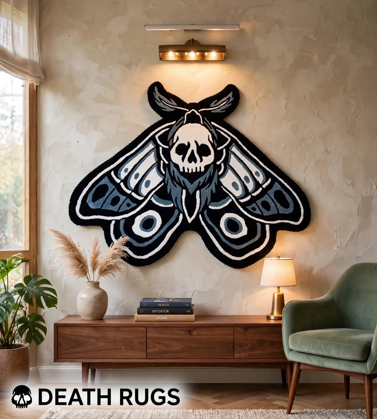 Deathshead Moth Rugs thumbnail 5