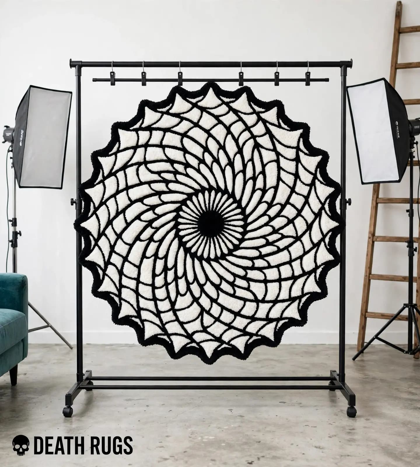 Vortex Spiderweb Mandala Rugs thumbnail 8