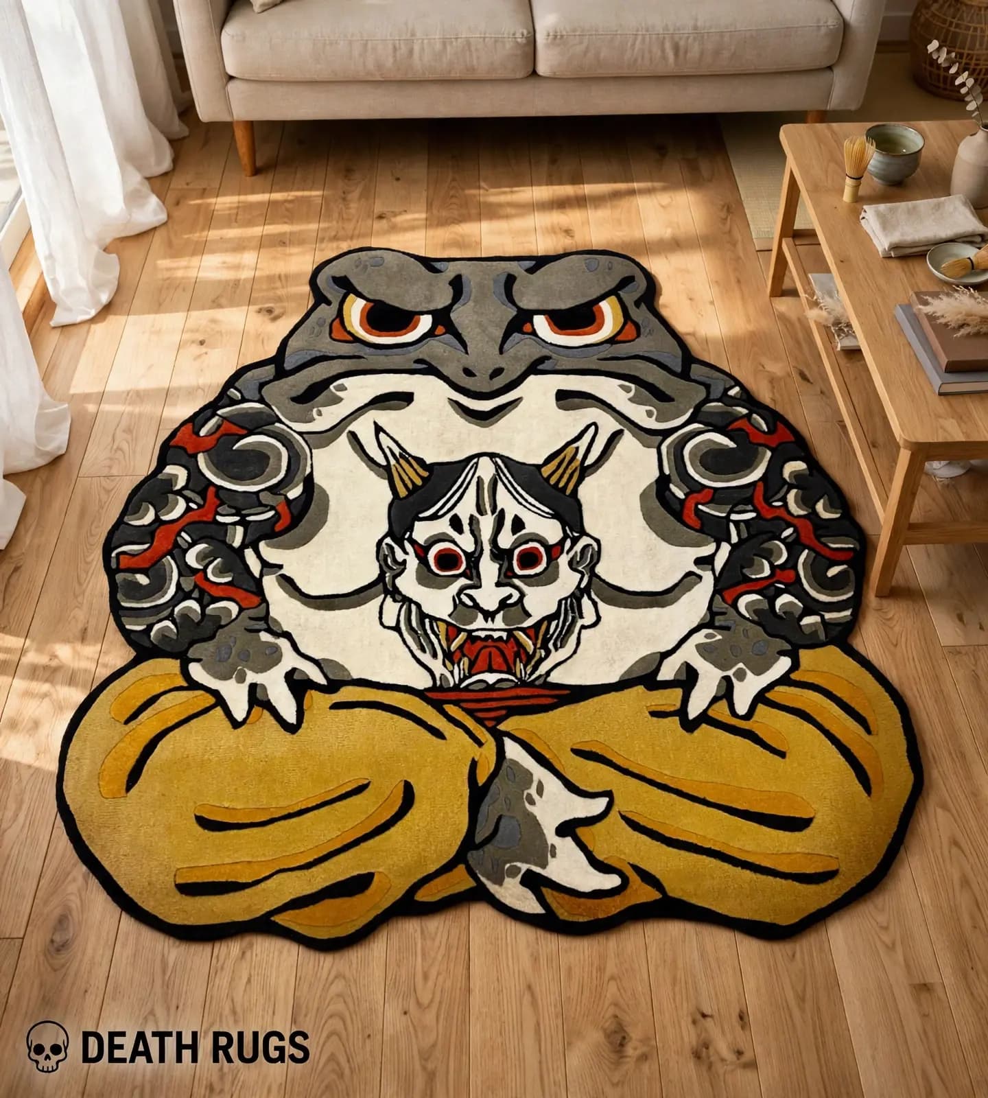 Meditating Hannya Toad Rugs slide 6