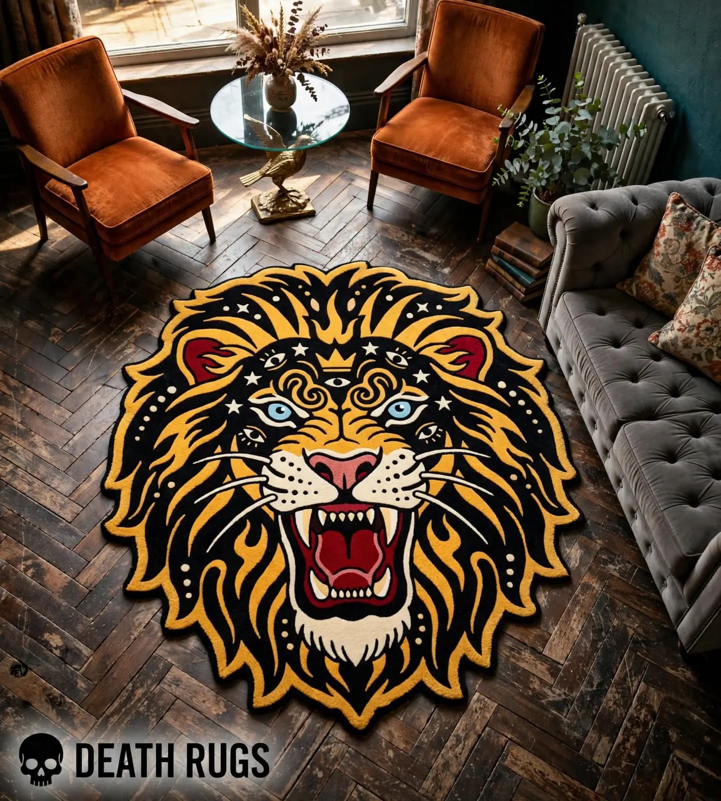 Golden Mane Mystic Lion Rugs slide 5