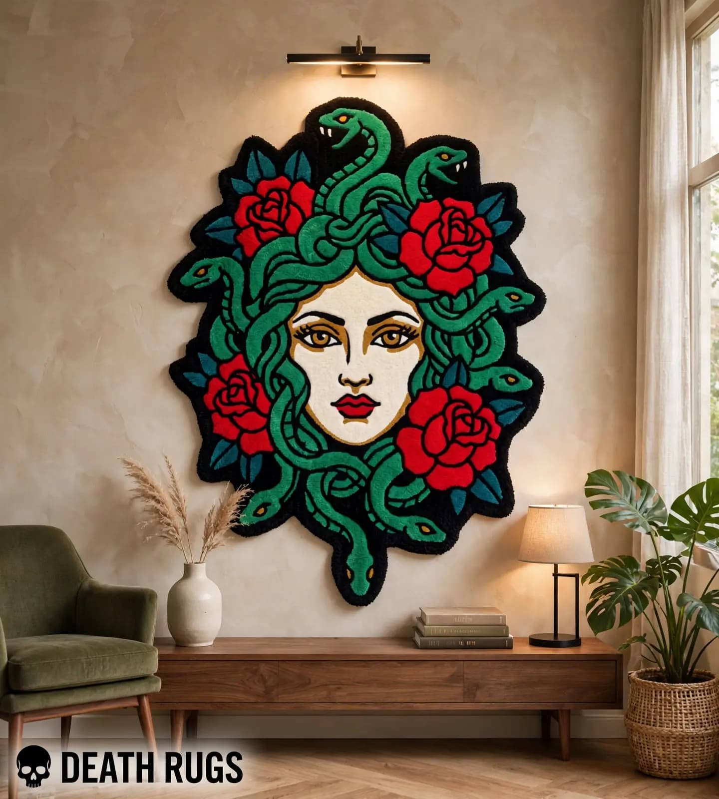 Medusa & Crimson Roses Rugs slide 6