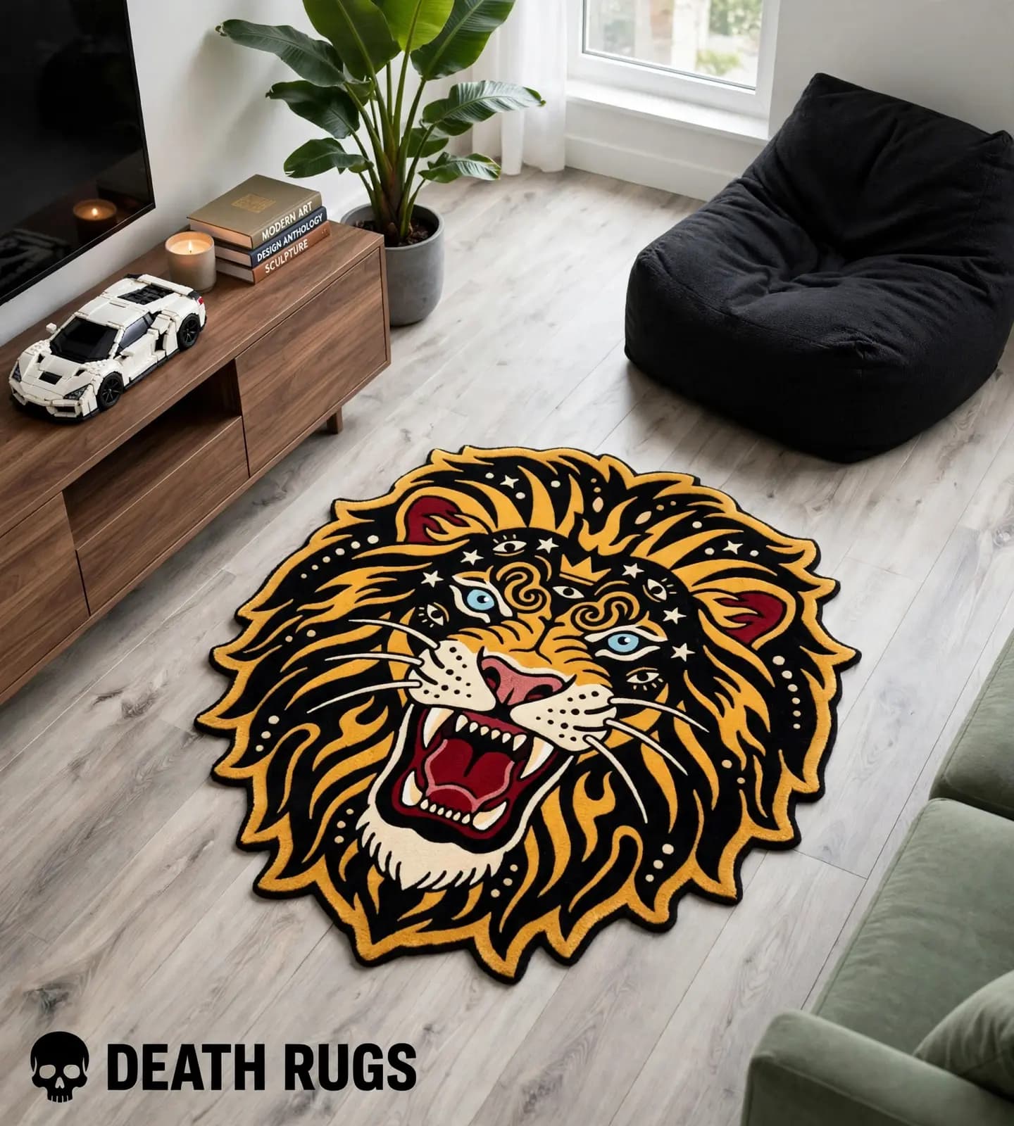 Golden Mane Mystic Lion Rugs slide 4