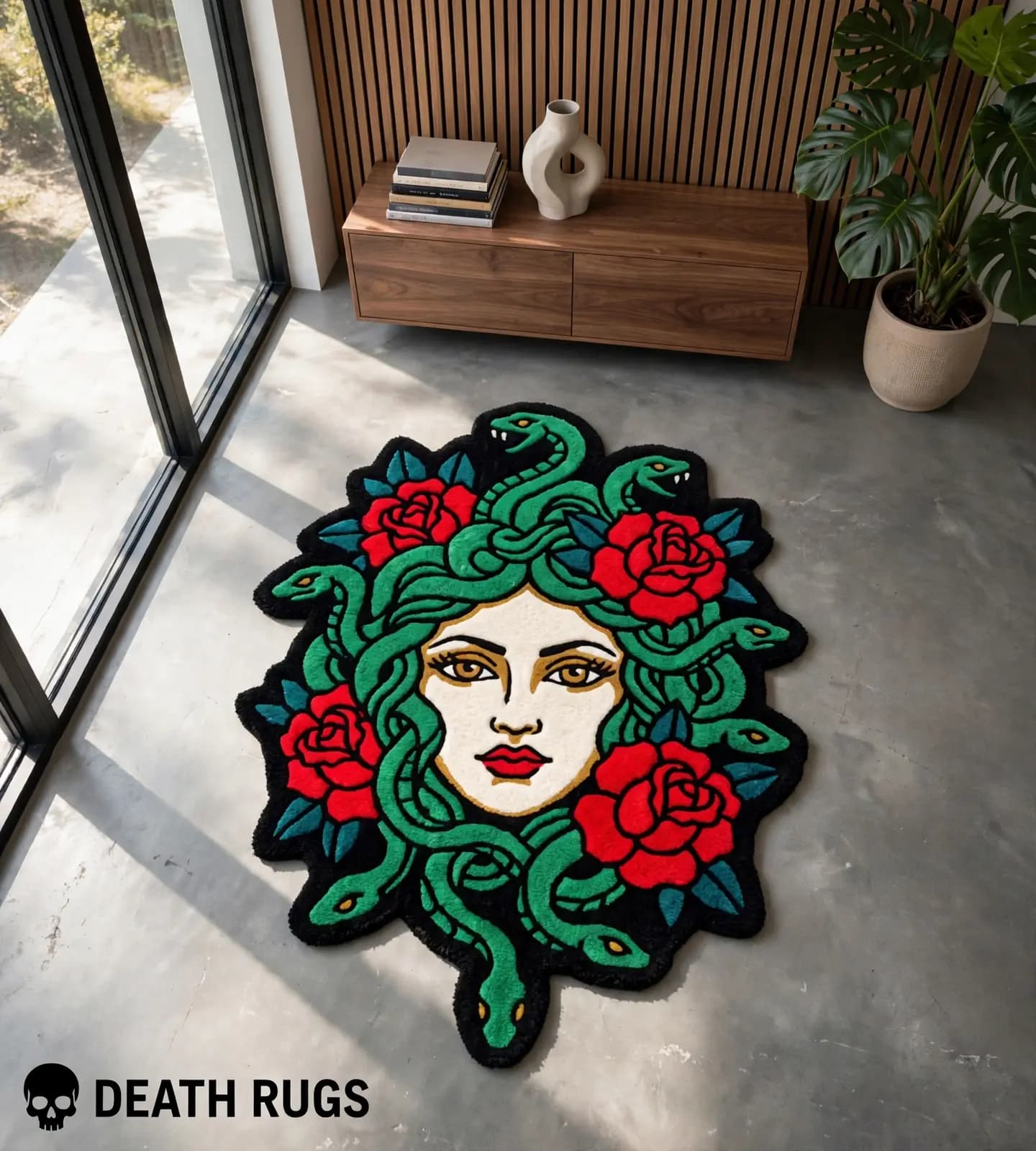 Medusa & Crimson Roses Rugs slide 5