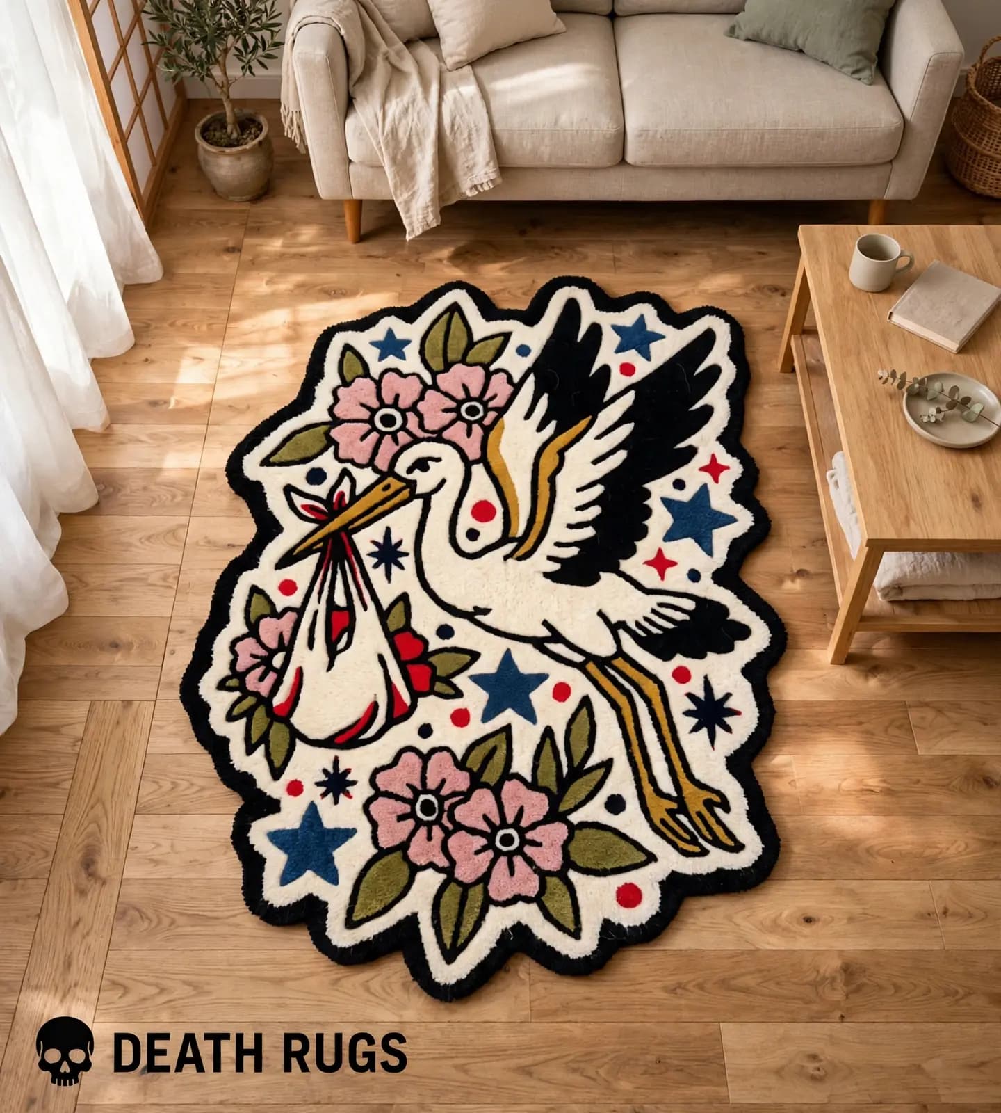 Flying Stork & Blossom Bundle Rugs slide 6