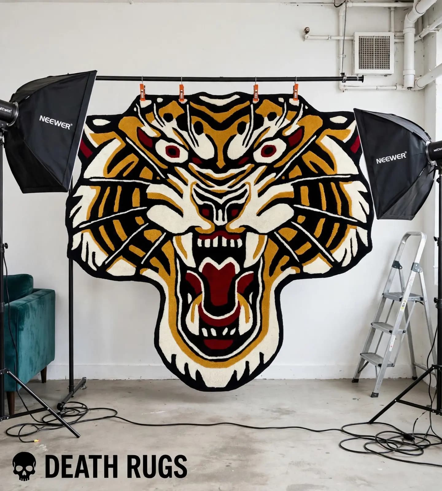 Golden Roar Tiger Rug slide 5