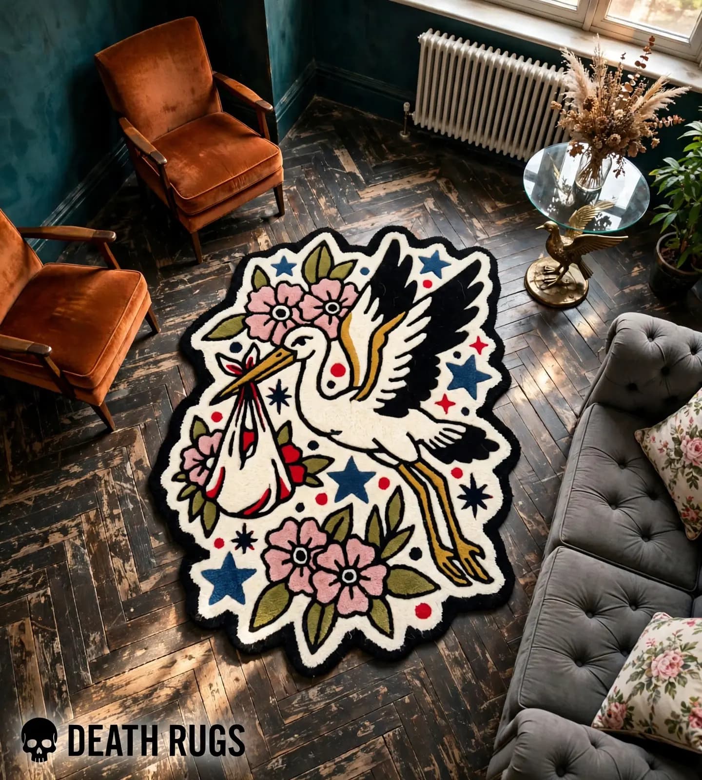 Flying Stork & Blossom Bundle Rugs slide 7